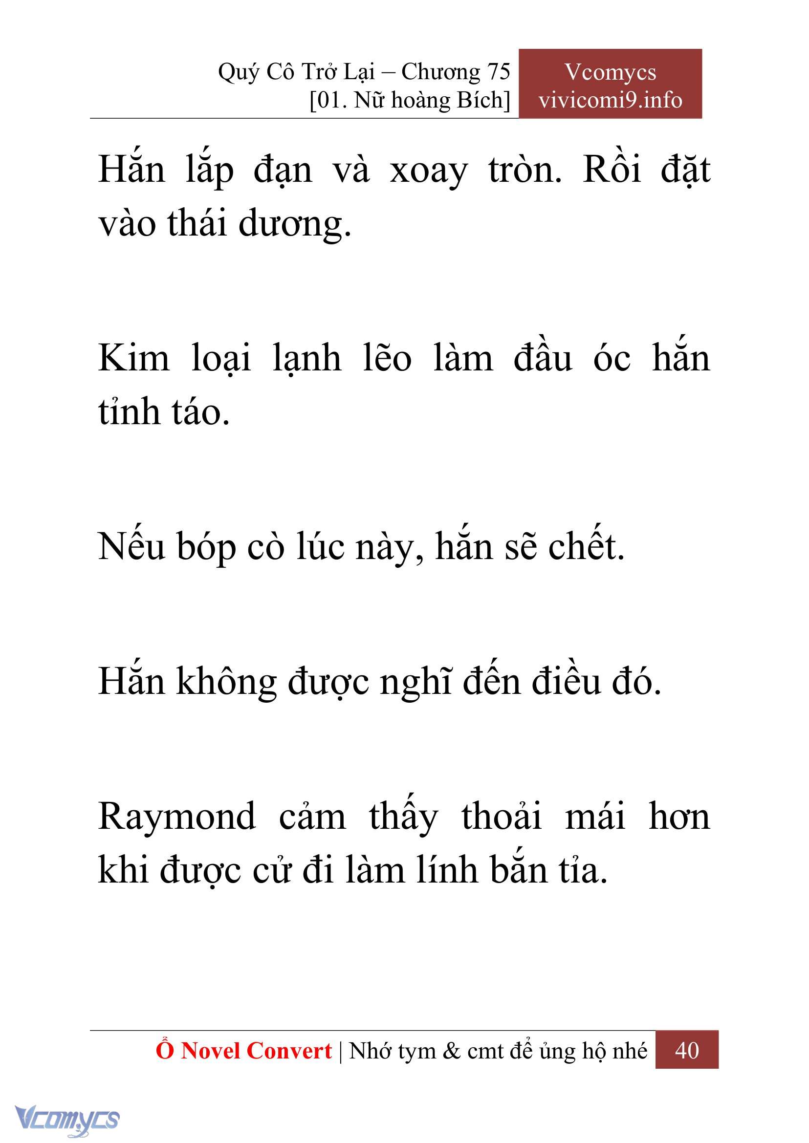 [Novel] Quý Cô Trở Lại Chap 75 - Trang 2