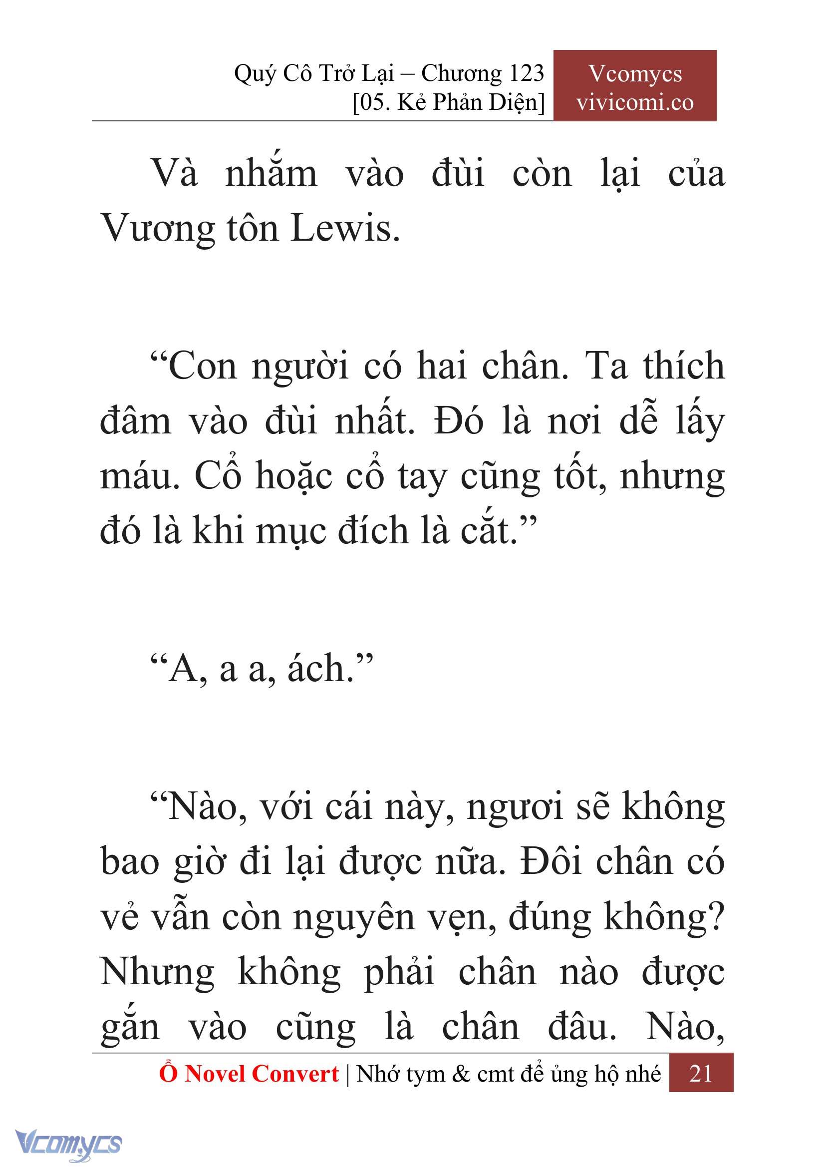 [Novel] Quý Cô Trở Lại Chap 123 - Trang 2