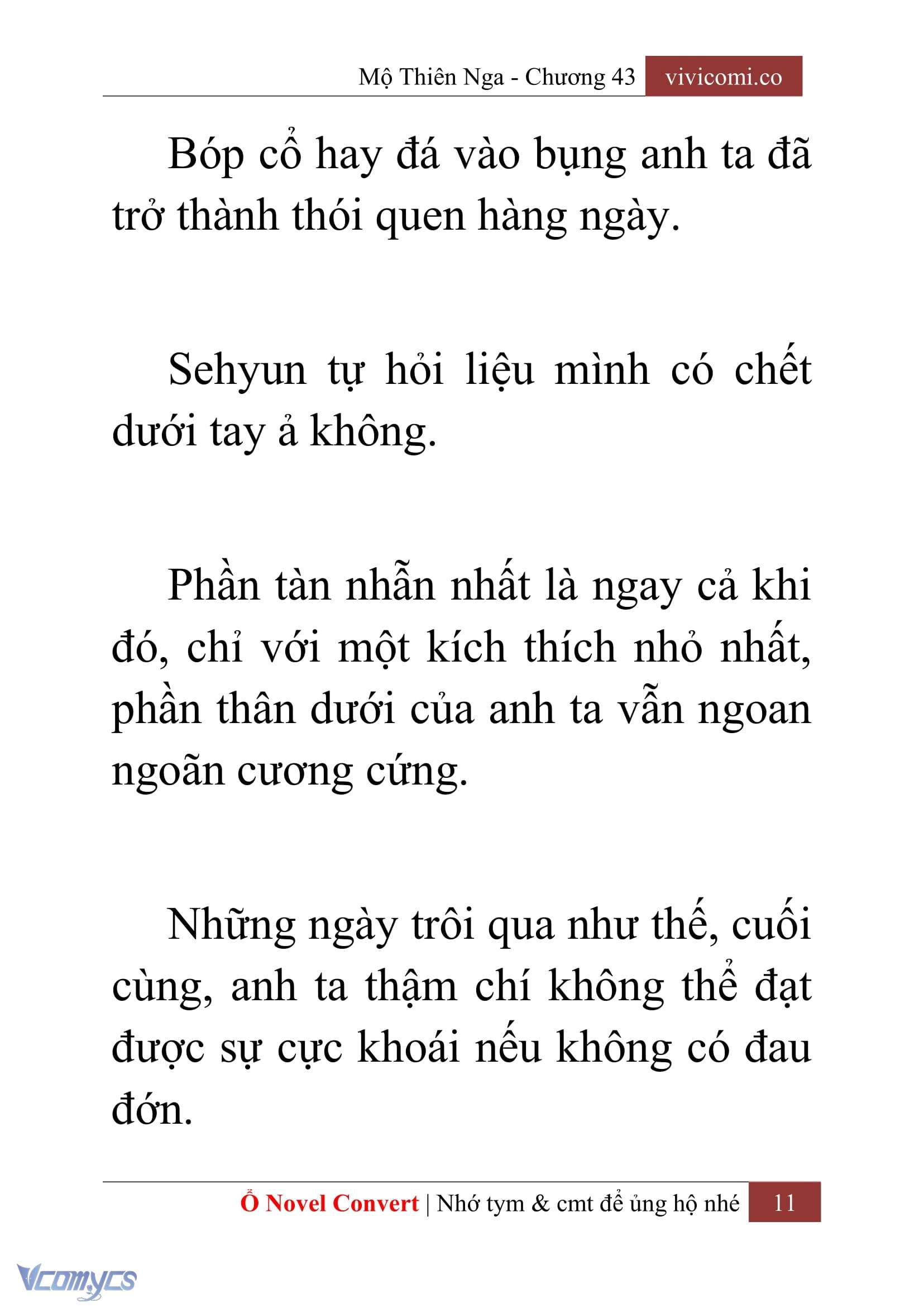 [Novel] Mộ Thiên Nga Chap 43 - Trang 2