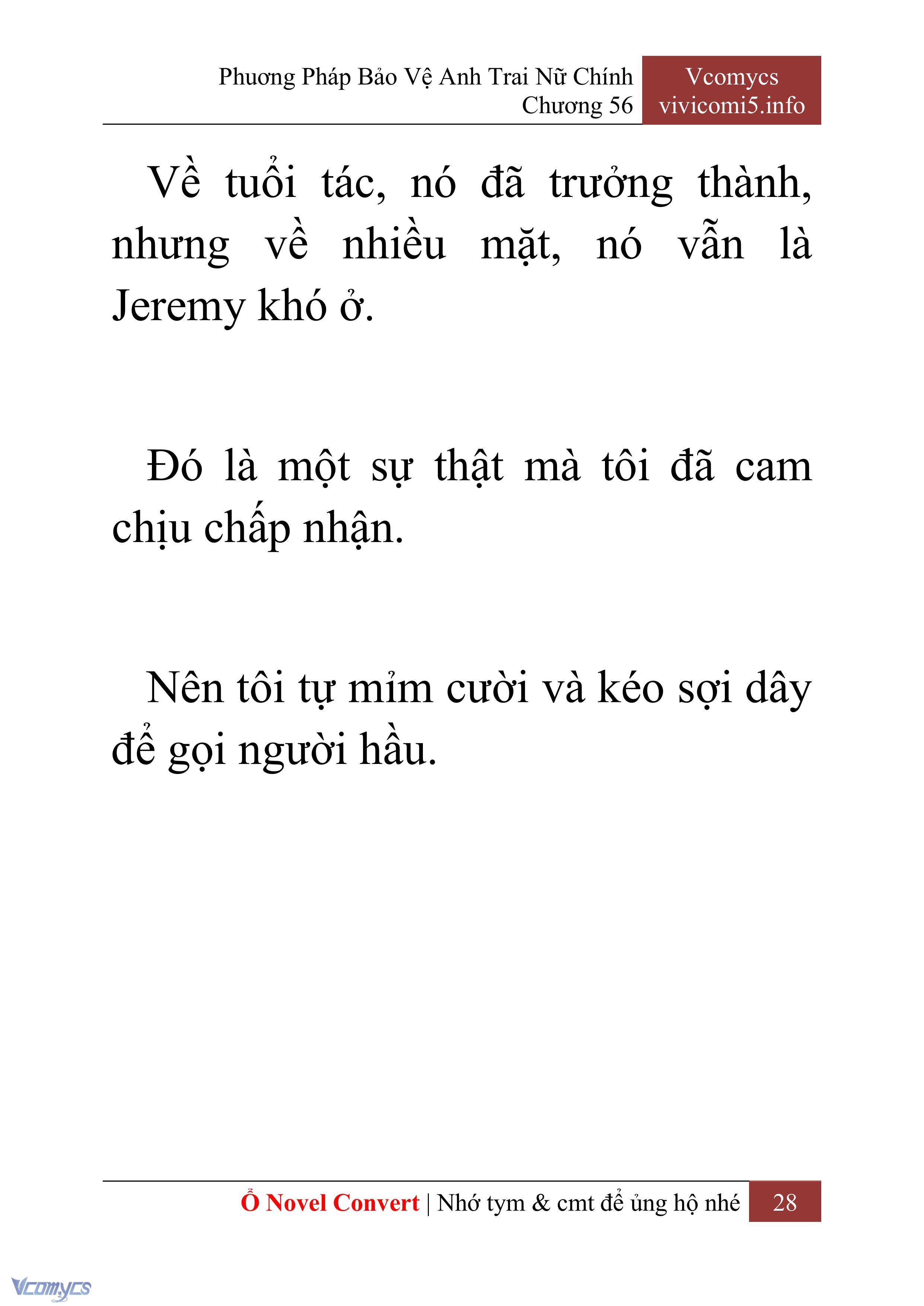 [Novel] Phương Pháp Bảo Vệ Anh Trai Nữ Chính Chap 56 - Trang 2
