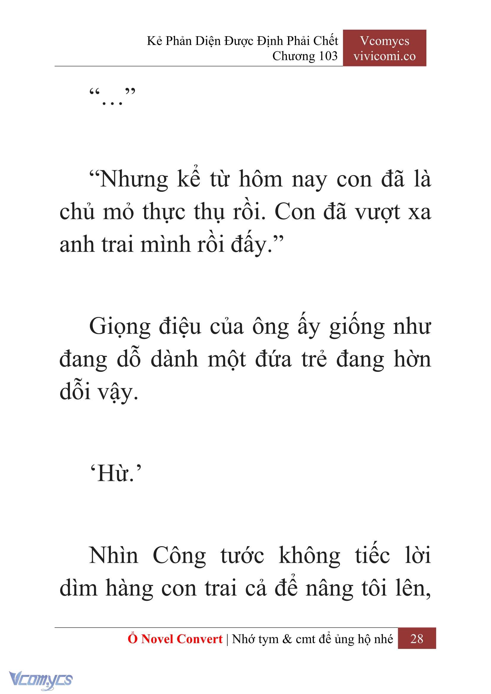 [Novel] Kẻ Phản Diện Được Định Phải Chết Chap 103 - Next Chap 104