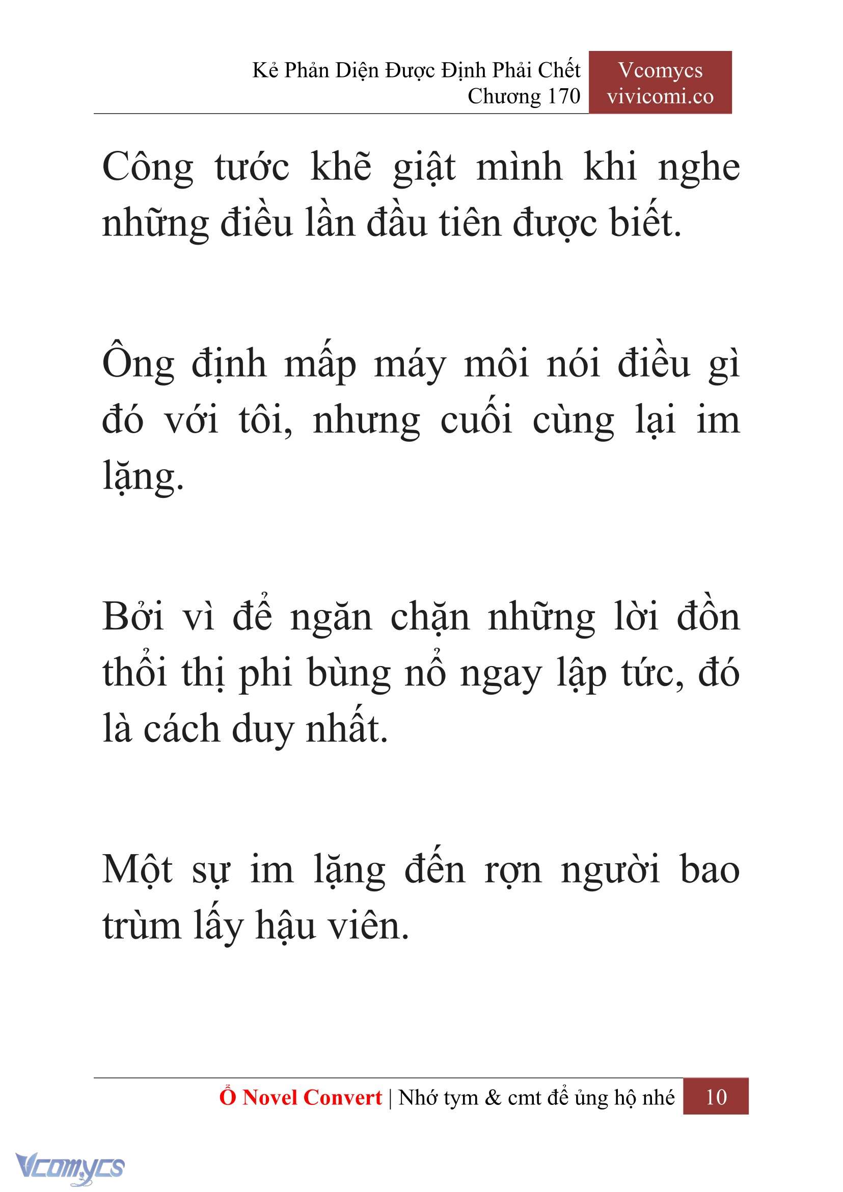 [Novel] Kẻ Phản Diện Được Định Phải Chết Chap 170 - Trang 2