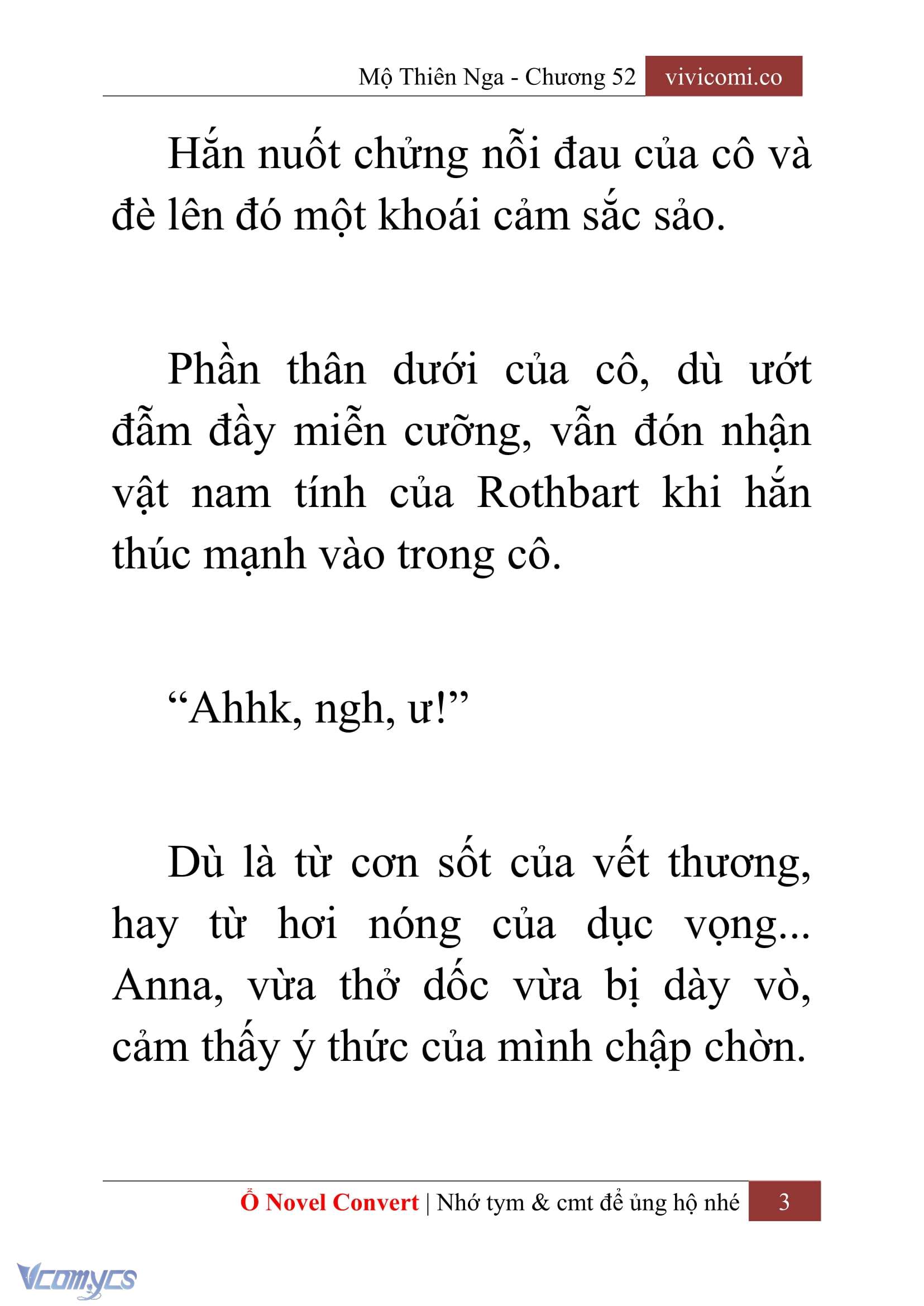 [Novel] Mộ Thiên Nga Chap 52 - Trang 2