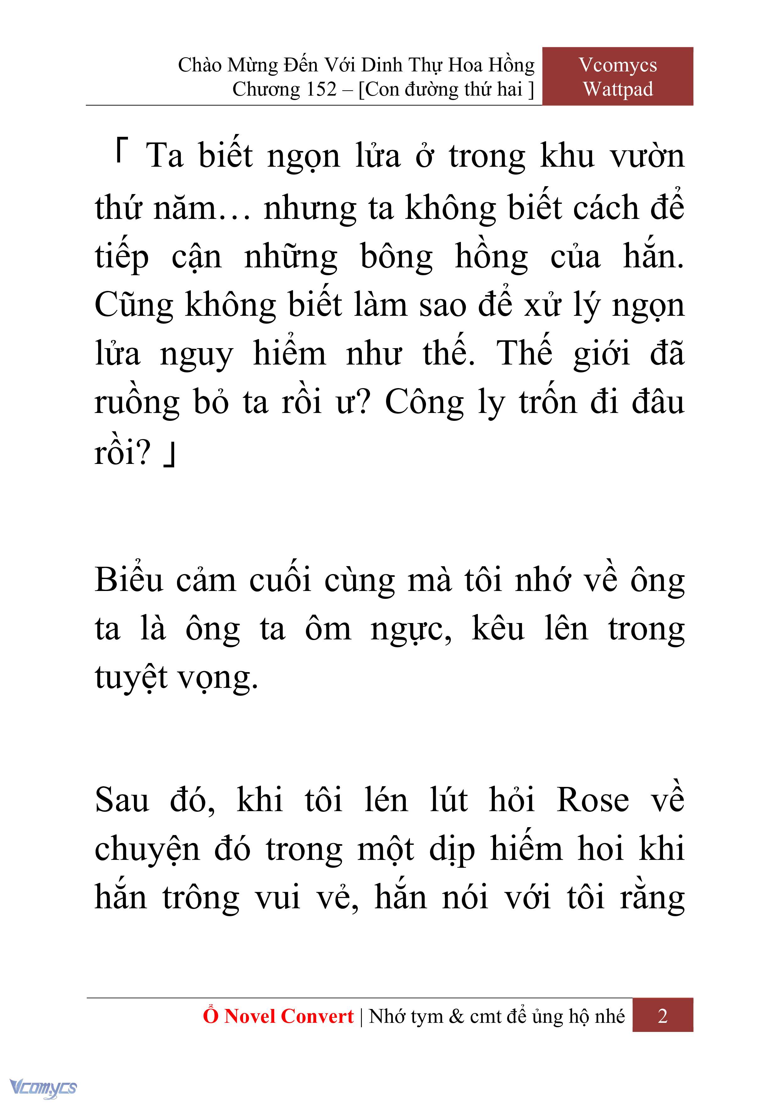 [Novel] Chào Mừng Đến Với Dinh Thự Hoa Hồng Chap 152 - Trang 2