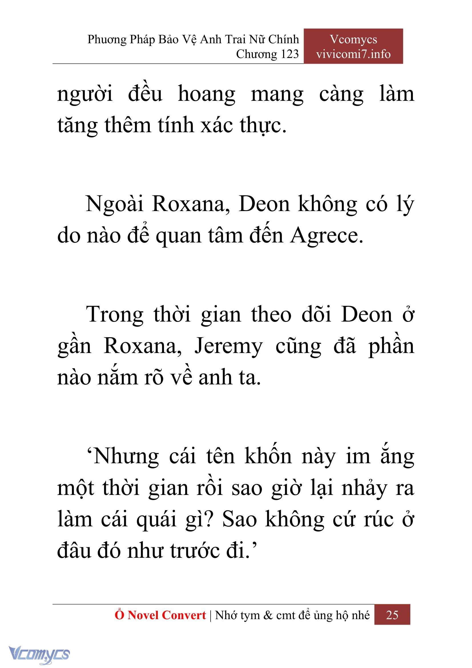 [Novel] Phương Pháp Bảo Vệ Anh Trai Nữ Chính Chap 123 - Trang 2