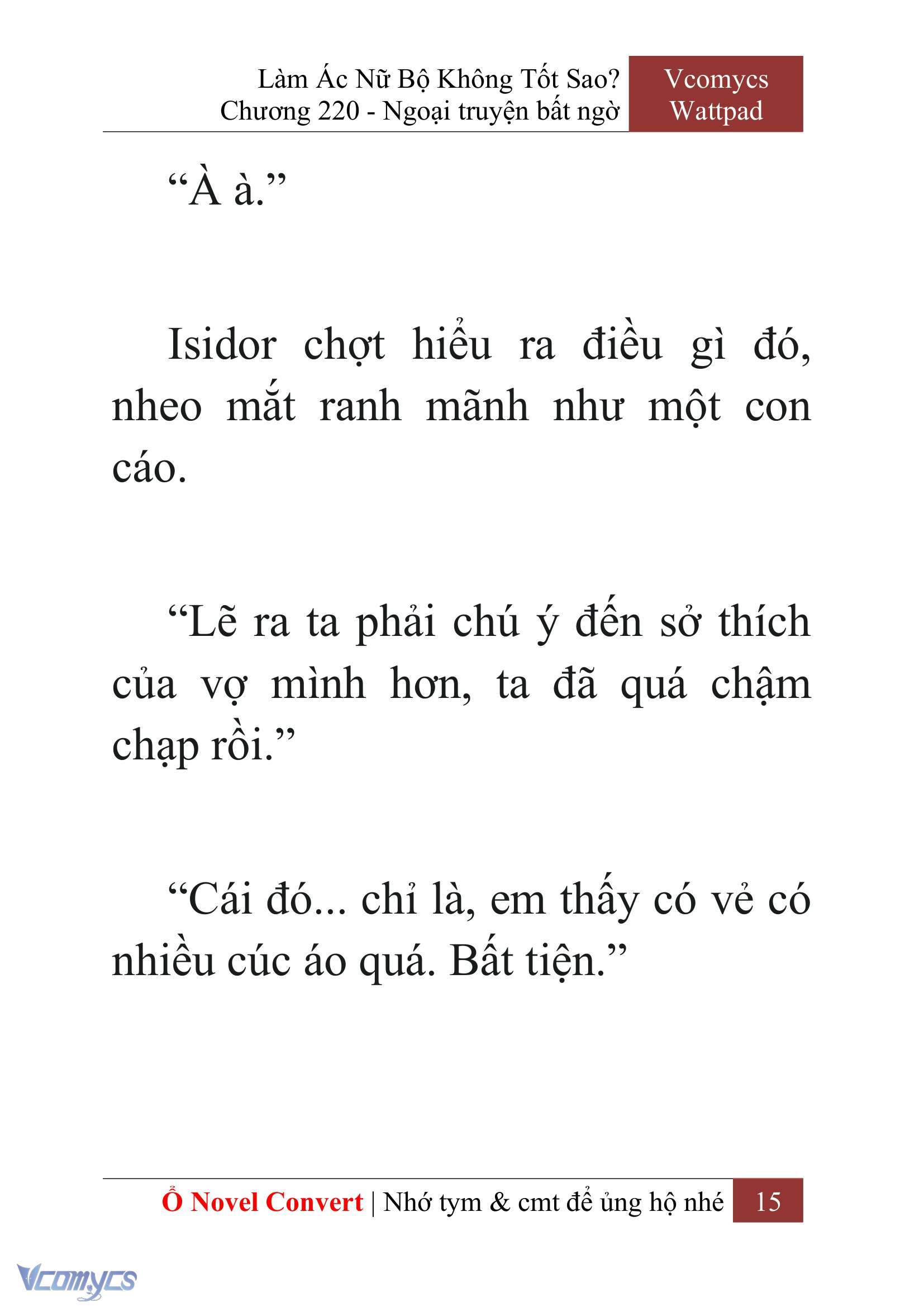 [Novel] Làm Ác Nữ Bộ Không Tốt Sao? Chap 220 - Trang 2