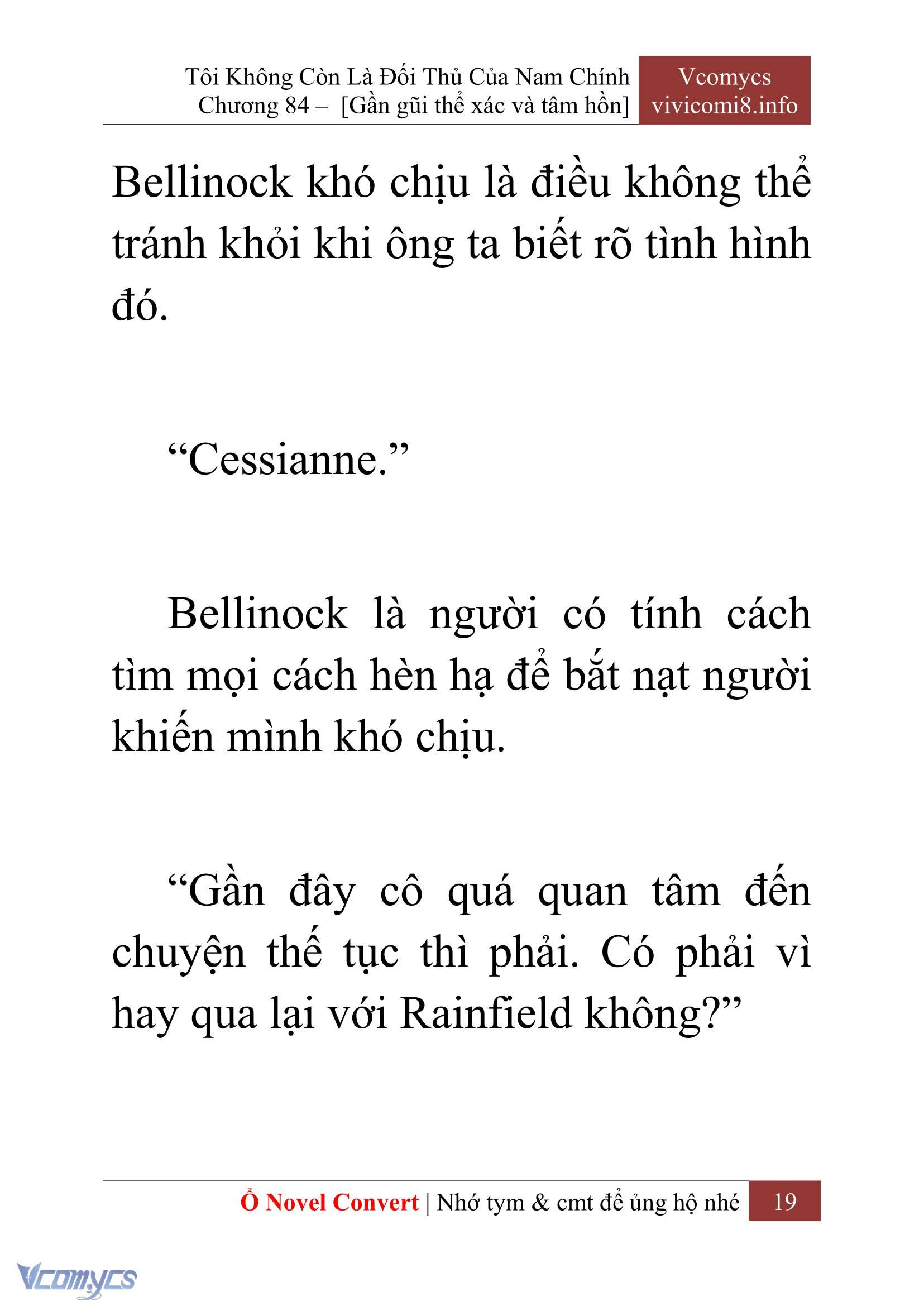 [Novel] Tôi Không Còn Là Đối Thủ Của Nam Chính Chap 84 - Trang 2