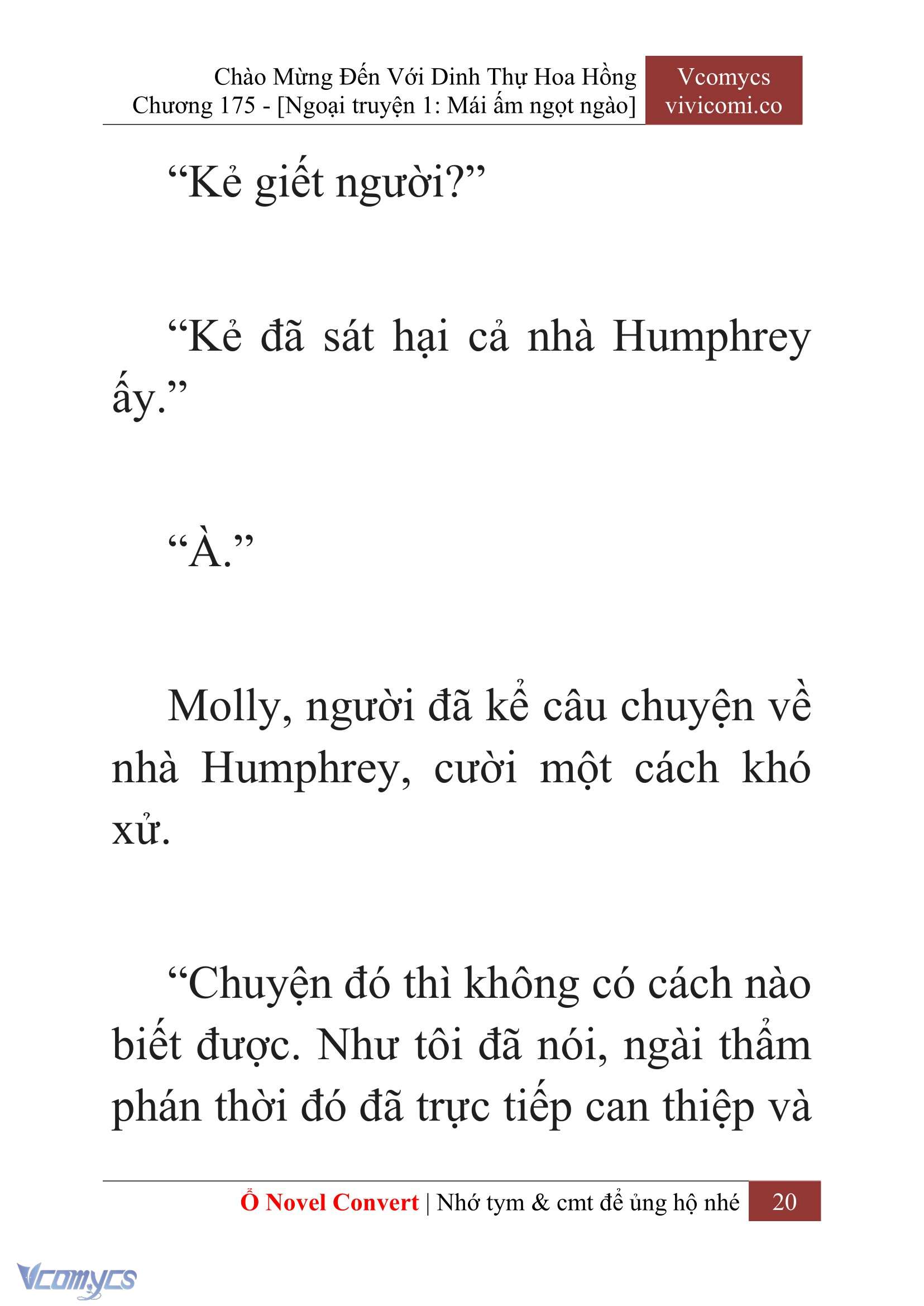 [Novel] Chào Mừng Đến Với Dinh Thự Hoa Hồng Chap 175 - Trang 2