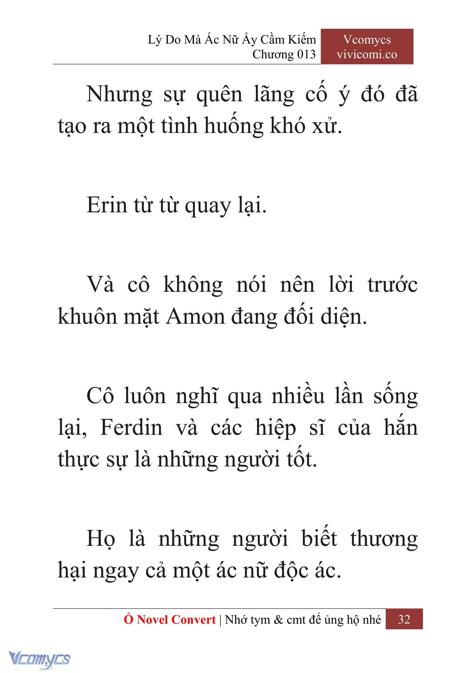 [Novel] Lý Do Mà Ác Nữ Ấy Cầm Kiếm Chap 13 - Next Chap 14