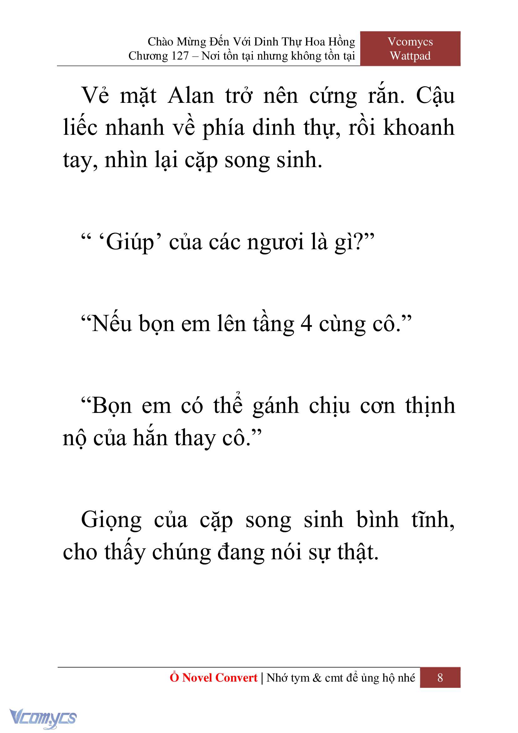 [Novel] Chào Mừng Đến Với Dinh Thự Hoa Hồng Chap 127 - Trang 2