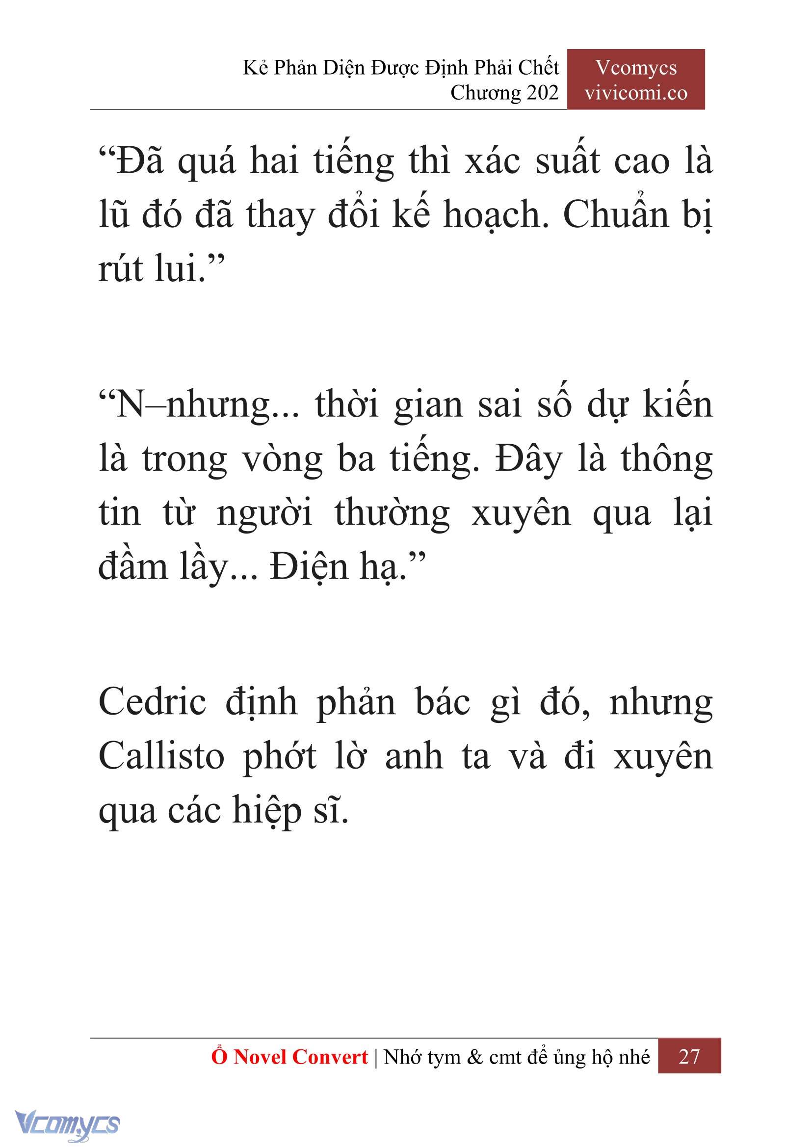 [Novel] Kẻ Phản Diện Được Định Phải Chết Chap 202 - Trang 2