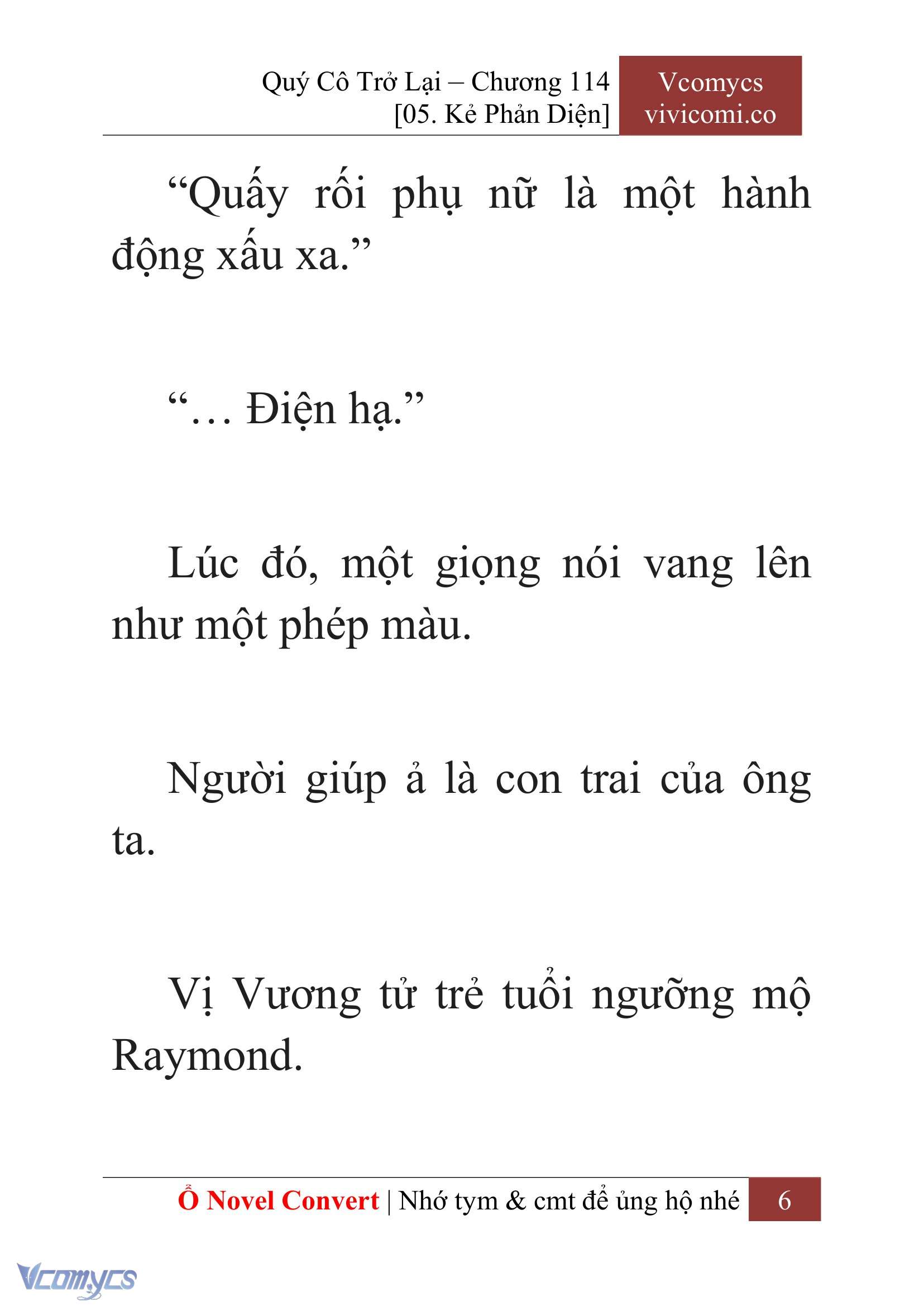 [Novel] Quý Cô Trở Lại Chap 114 - Trang 2