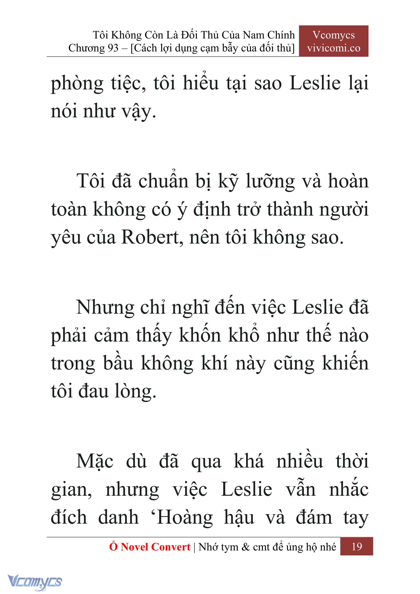 [Novel] Tôi Không Còn Là Đối Thủ Của Nam Chính Chap 93 - Trang 2