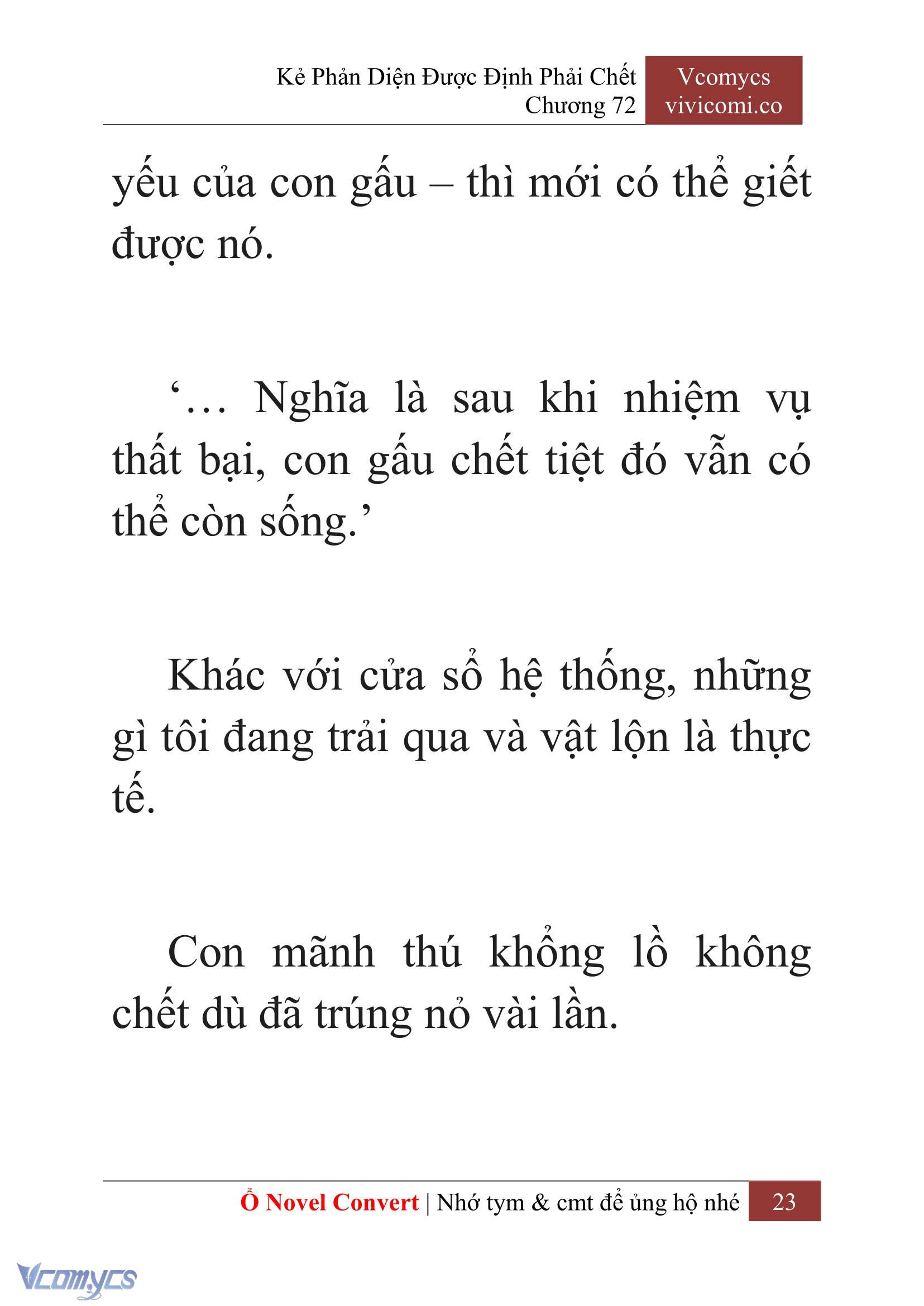 [Novel] Kẻ Phản Diện Được Định Phải Chết Chap 72 - Next Chap 73