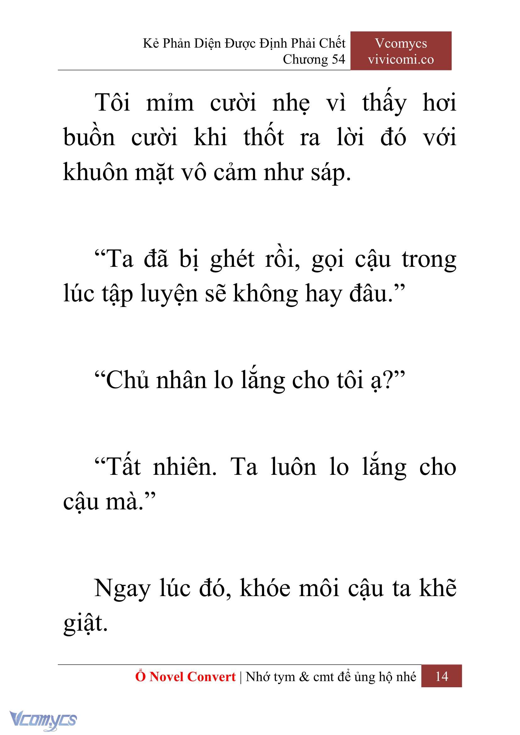[Novel] Kẻ Phản Diện Được Định Phải Chết Chap 54 - Next Chap 55