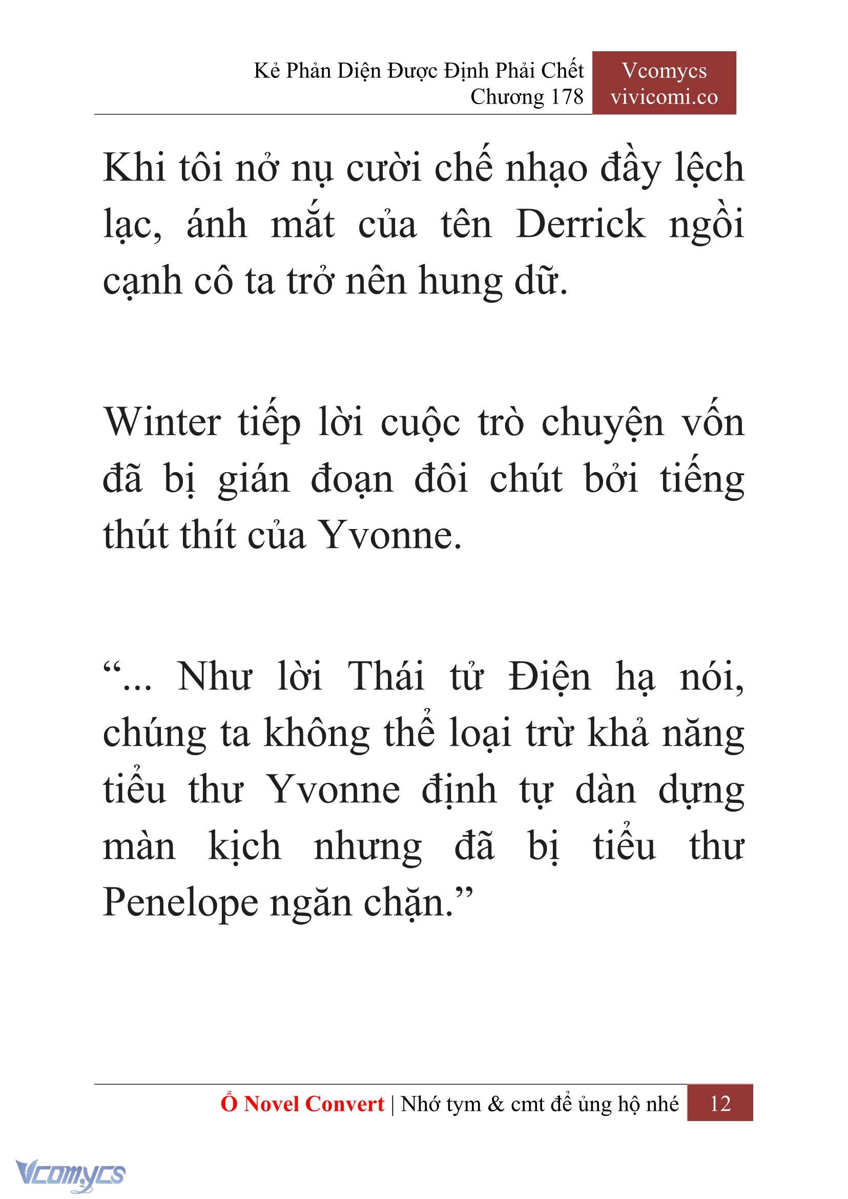 [Novel] Kẻ Phản Diện Được Định Phải Chết Chap 178 - Trang 2