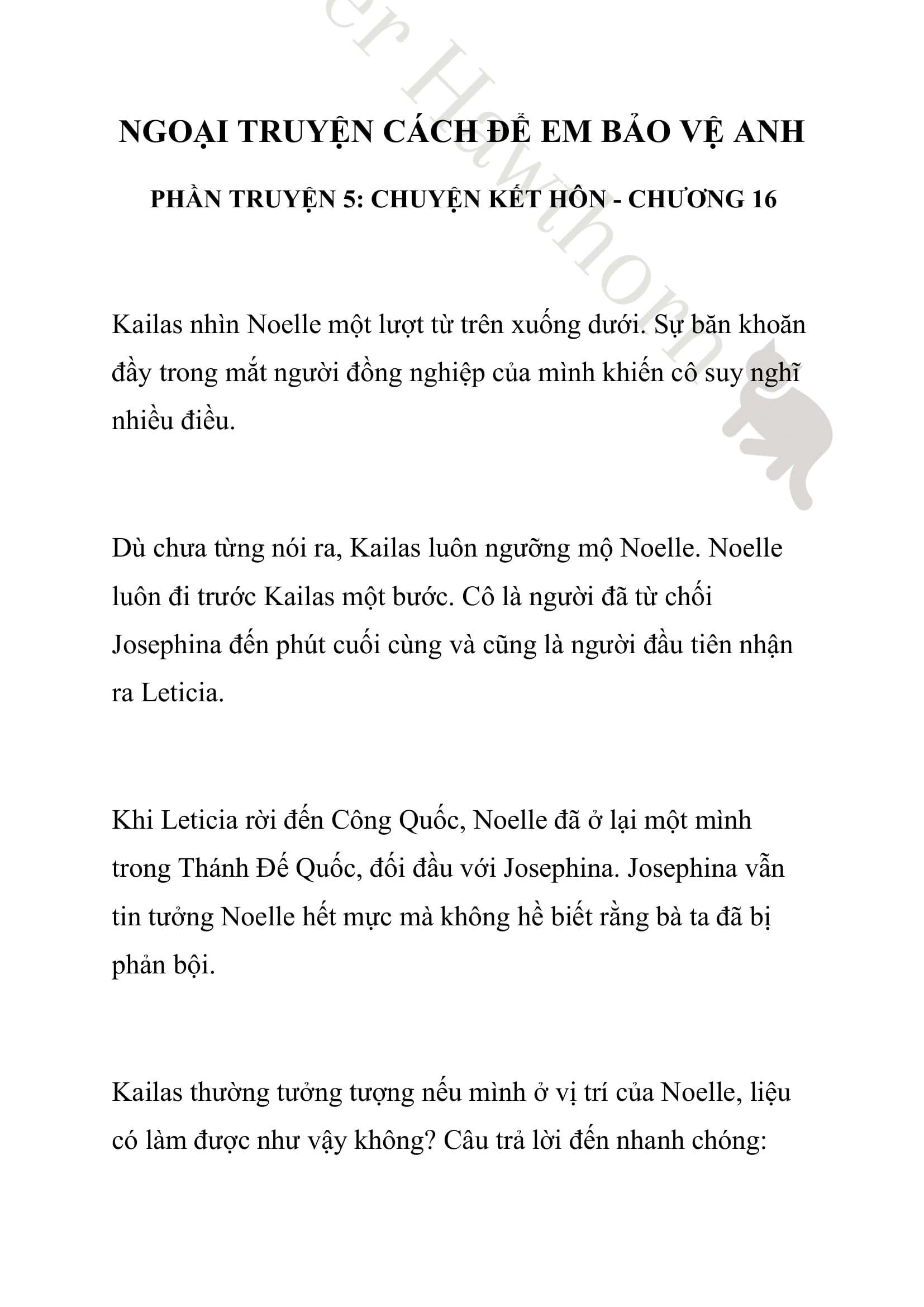 [NOVEL] Ngoại Truyện Cách Để Em Bảo Vệ Anh Chap 16 - Trang 2