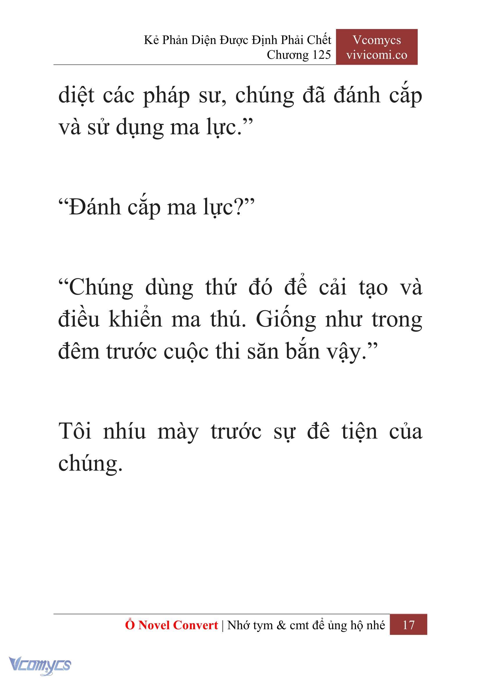 [Novel] Kẻ Phản Diện Được Định Phải Chết Chap 125 - Trang 2