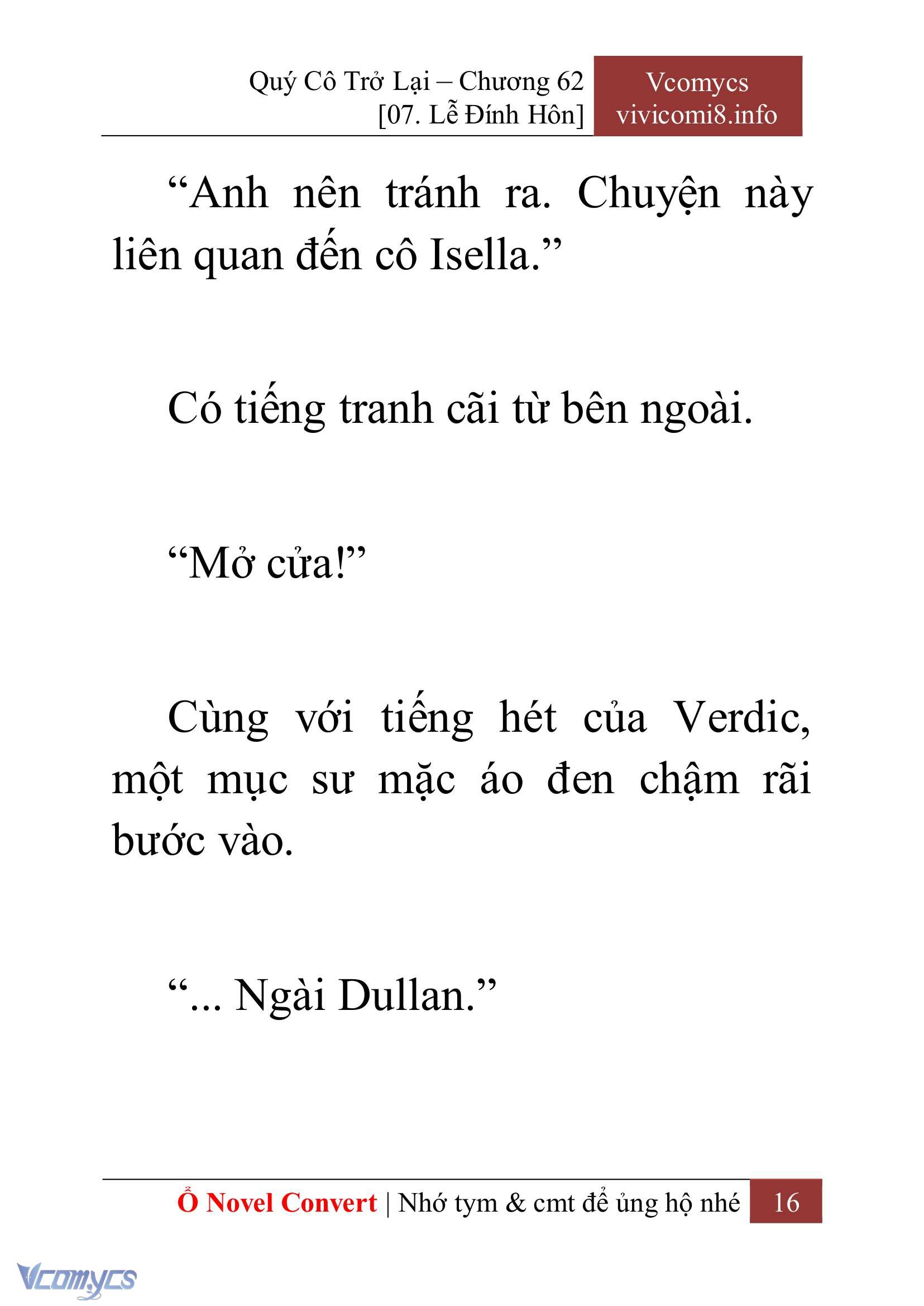 [Novel] Quý Cô Trở Lại Chap 62 - Trang 2