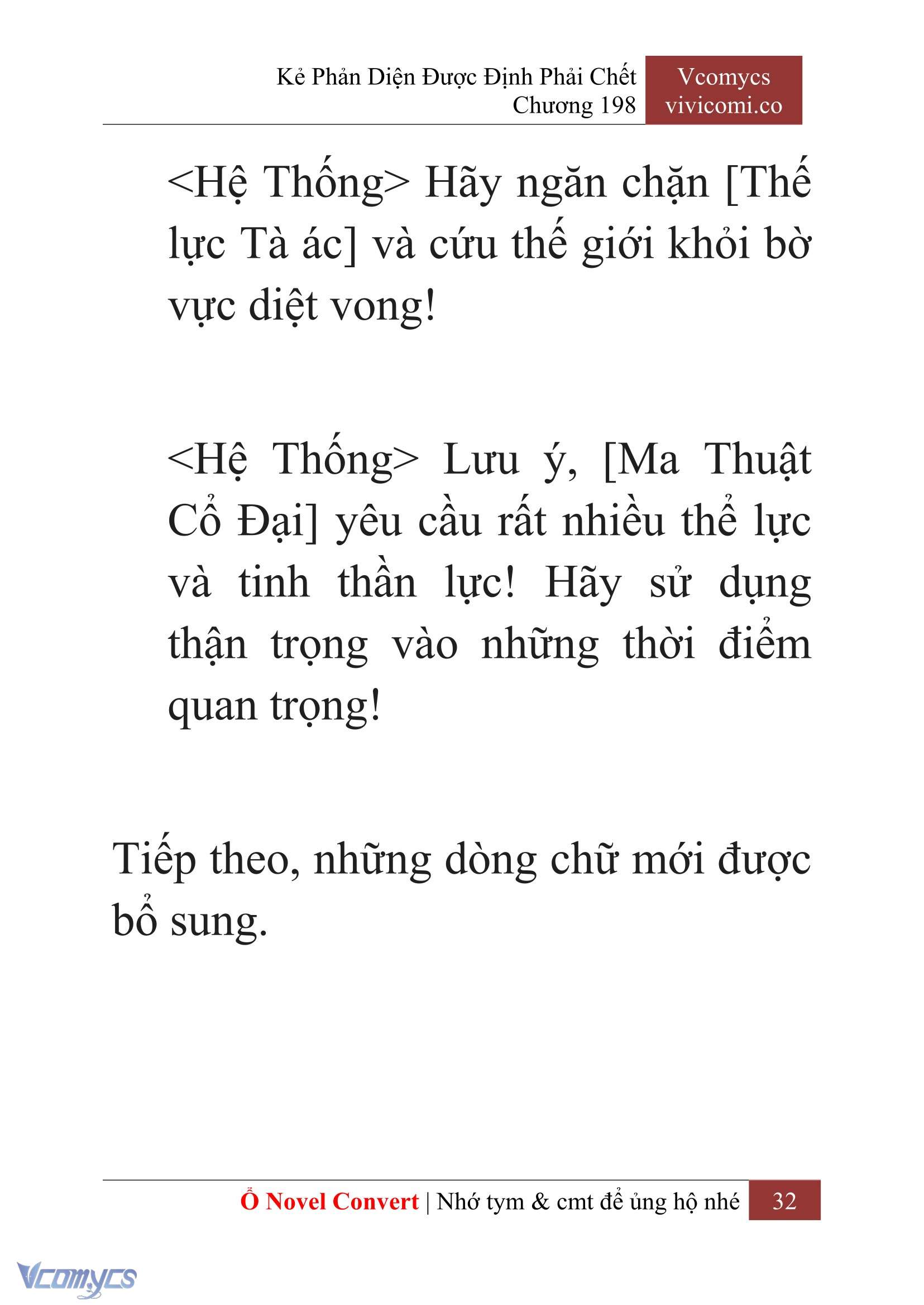 [Novel] Kẻ Phản Diện Được Định Phải Chết Chap 198 - Trang 2