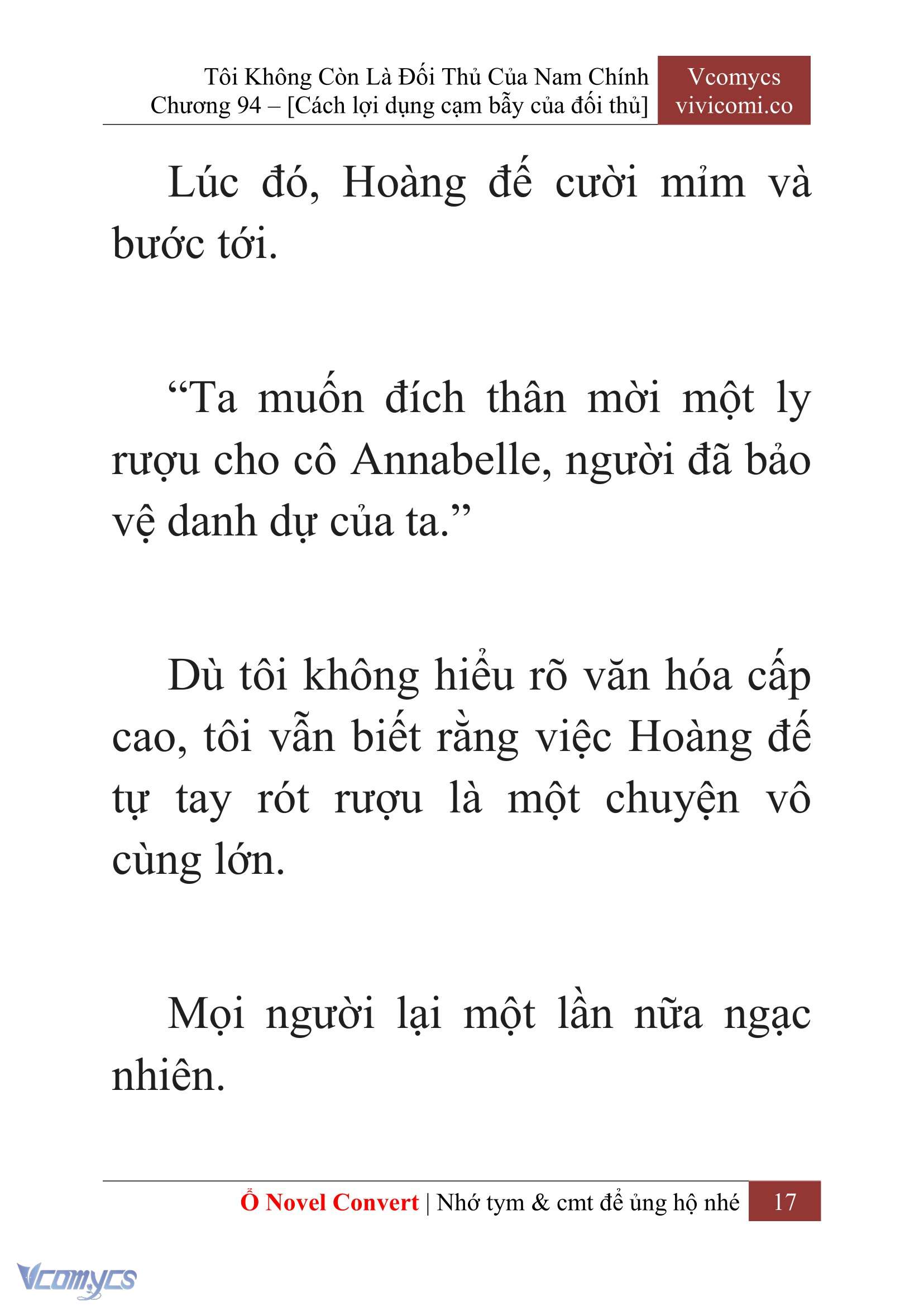 [Novel] Tôi Không Còn Là Đối Thủ Của Nam Chính Chap 94 - Trang 2
