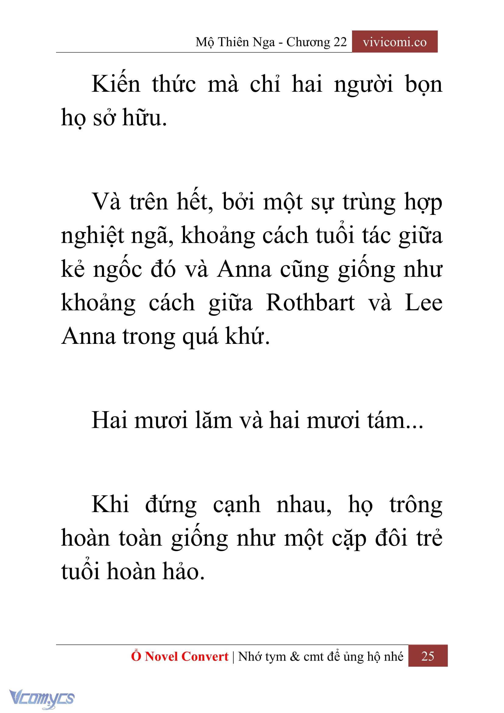 [Novel] Mộ Thiên Nga Chap 22 - Next Chap 23
