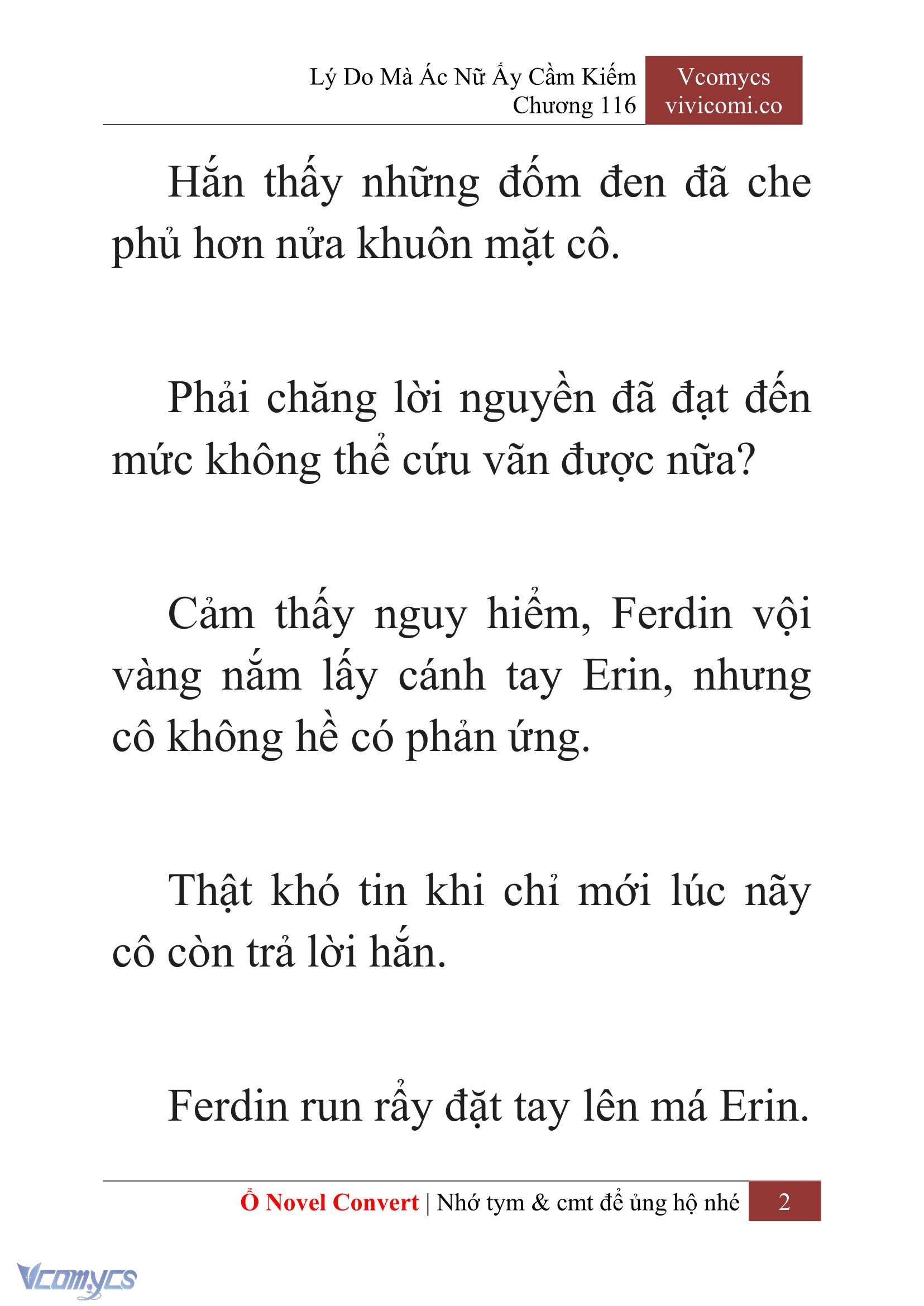 [Novel] Lý Do Mà Ác Nữ Ấy Cầm Kiếm Chap 116 - Next Chap 117