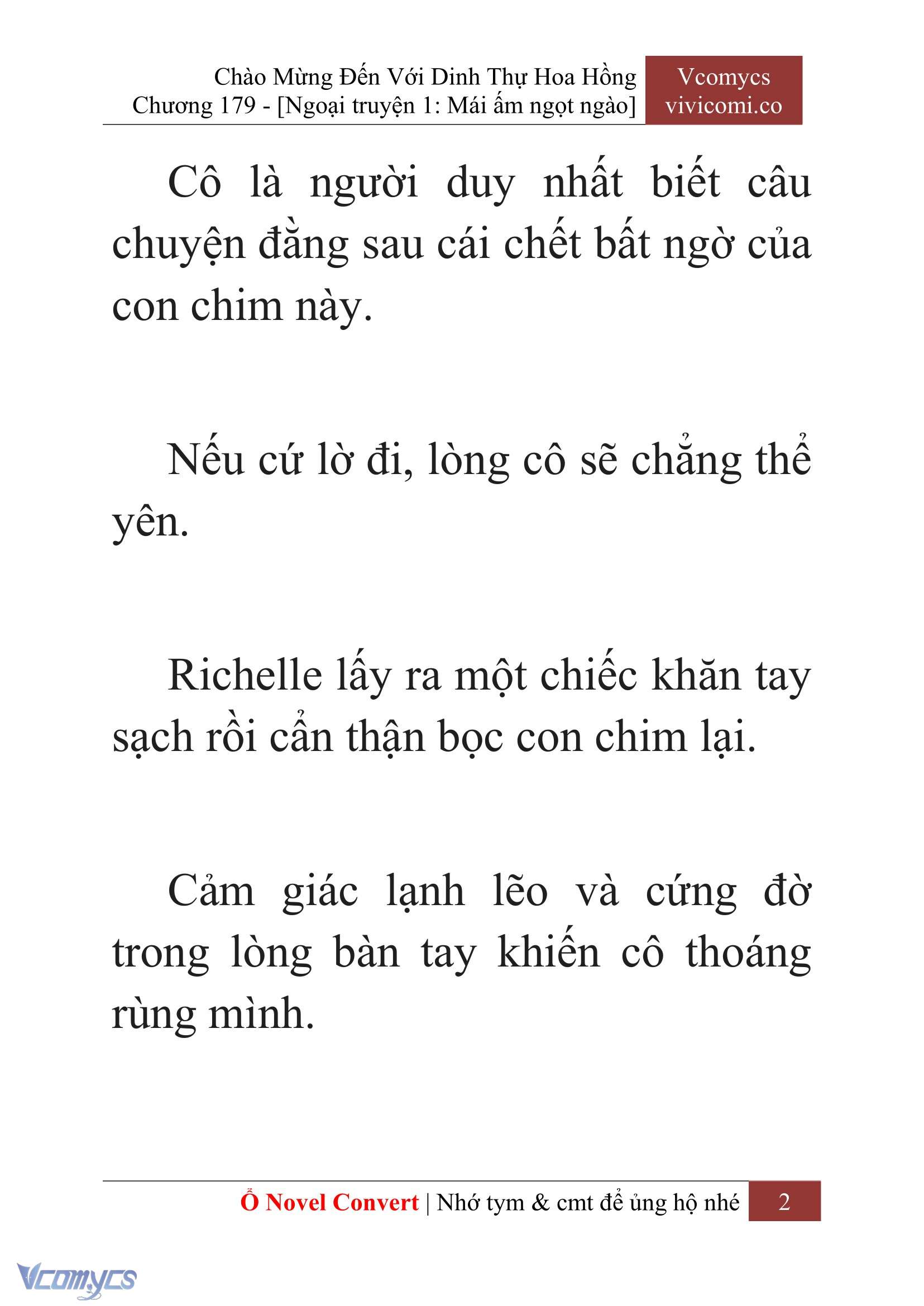 [Novel] Chào Mừng Đến Với Dinh Thự Hoa Hồng Chap 179 - Trang 2