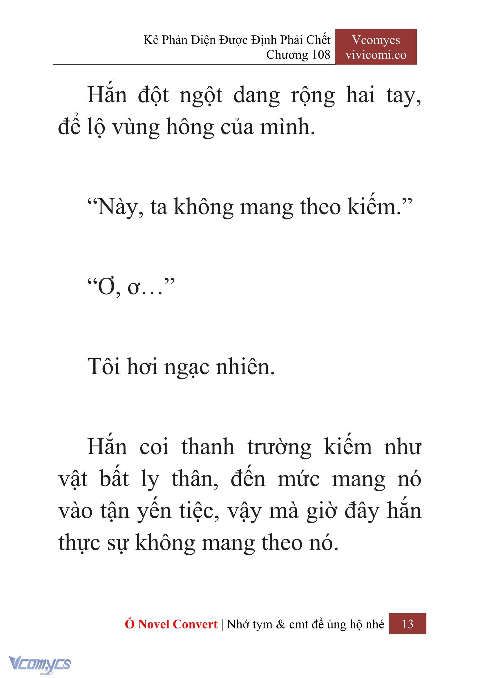 [Novel] Kẻ Phản Diện Được Định Phải Chết Chap 108 - Next Chap 109