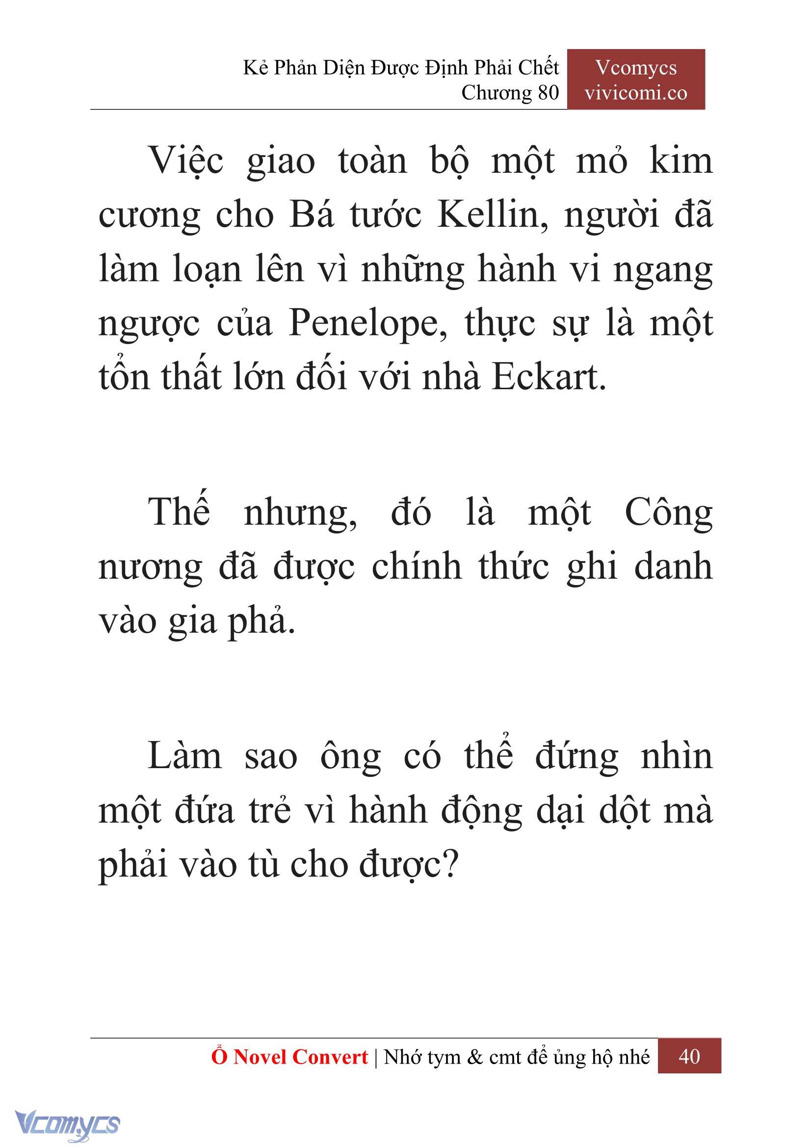 [Novel] Kẻ Phản Diện Được Định Phải Chết Chap 80 - Trang 2