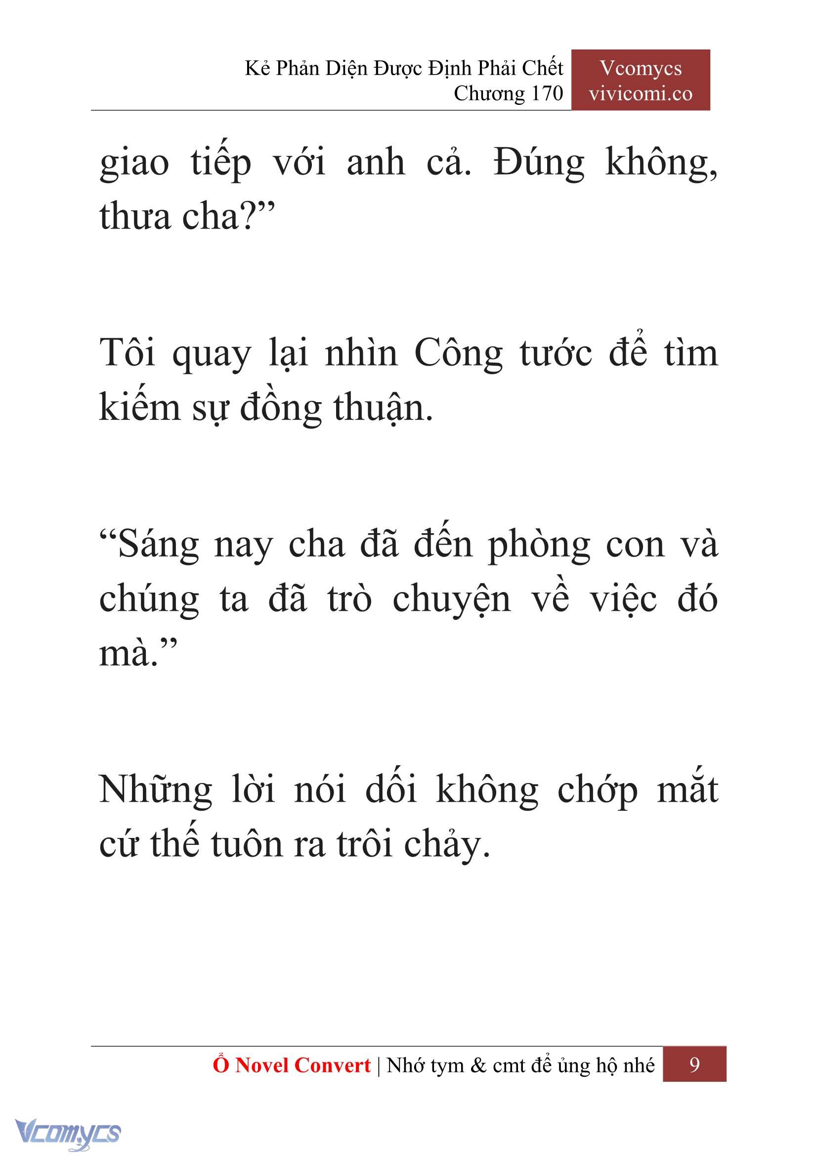 [Novel] Kẻ Phản Diện Được Định Phải Chết Chap 170 - Trang 2