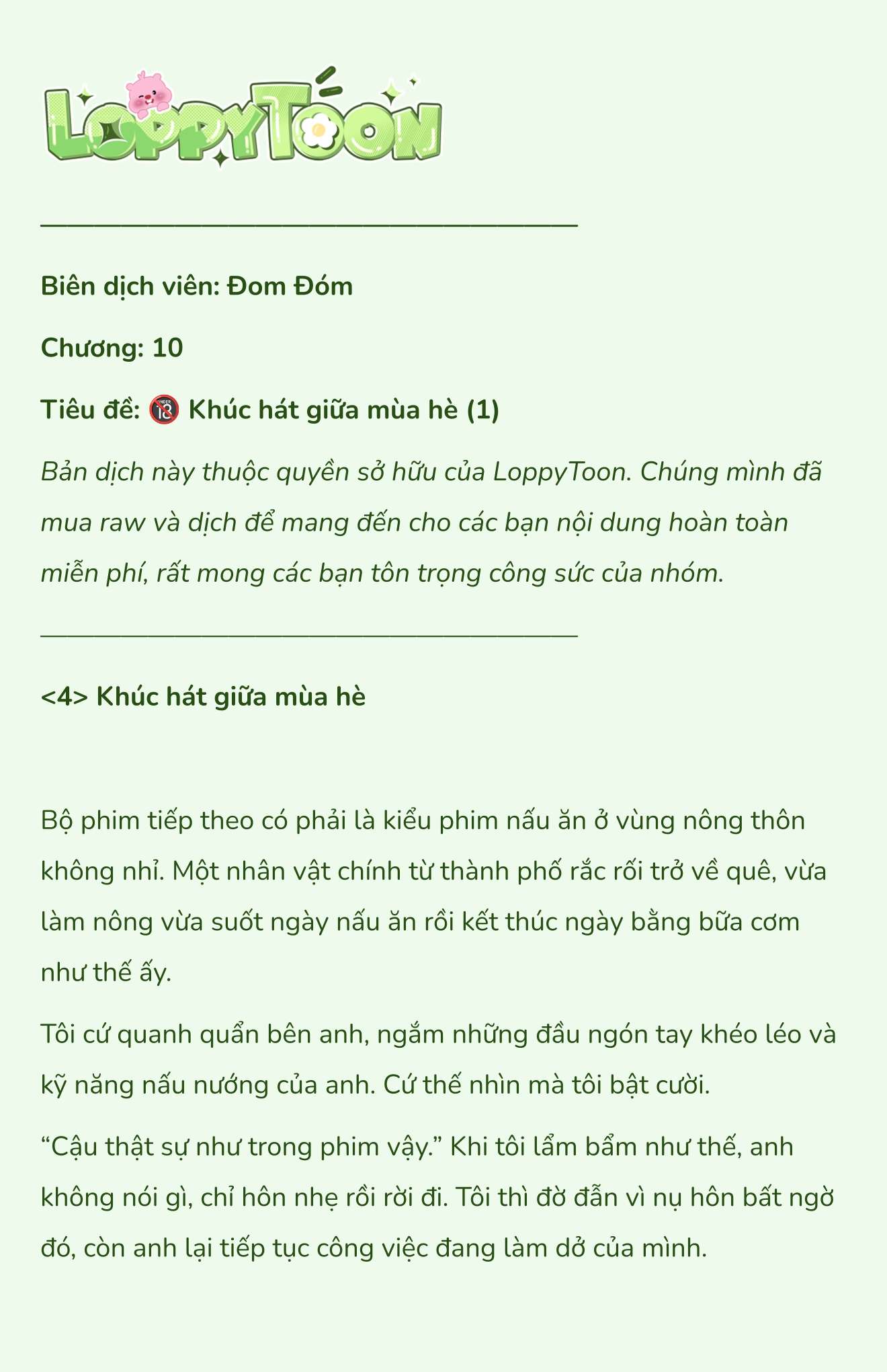 [Novel] Khúc Hát Giữa Mùa Hè Chap 10 - Trang 2