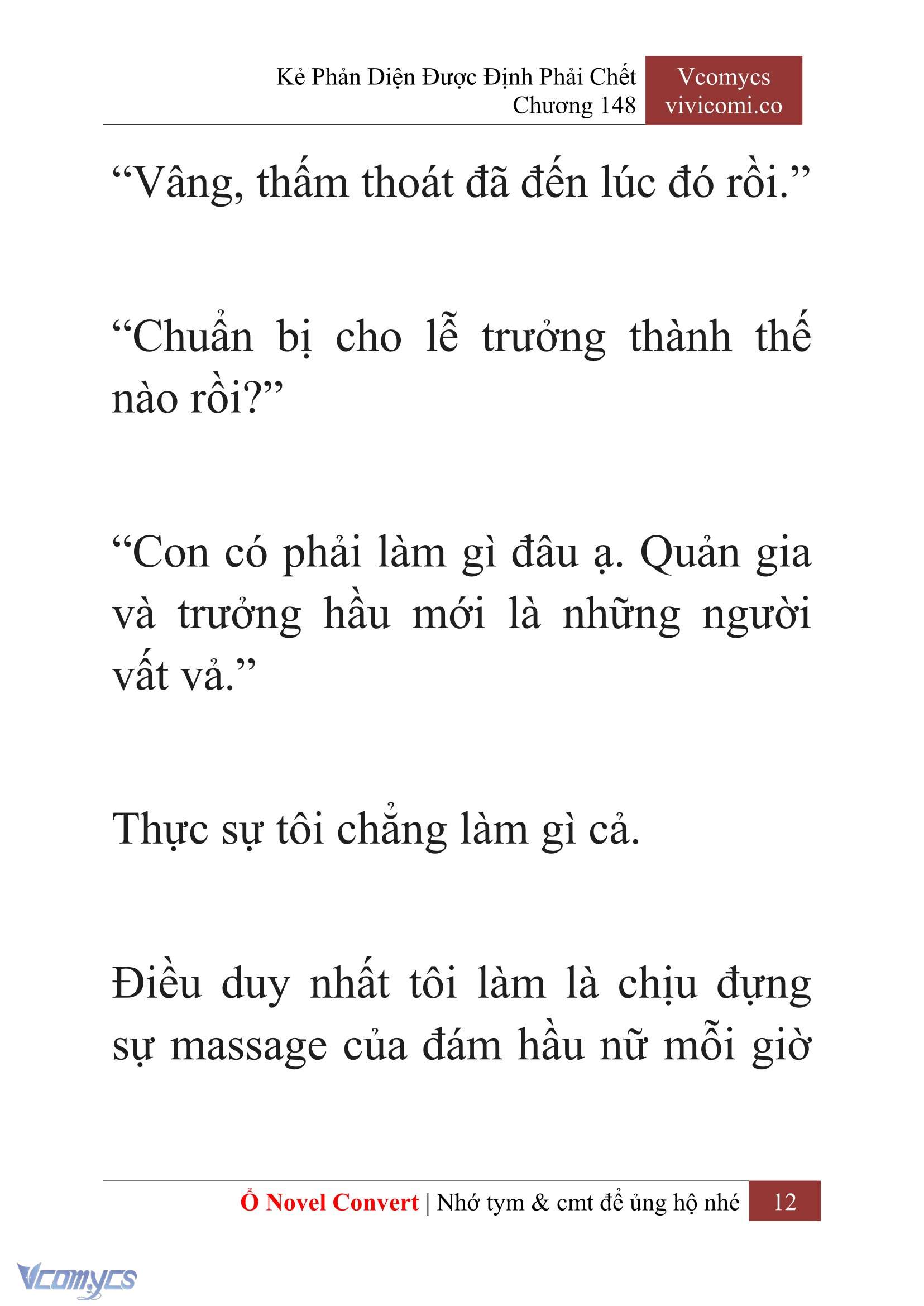 [Novel] Kẻ Phản Diện Được Định Phải Chết Chap 148 - Trang 2