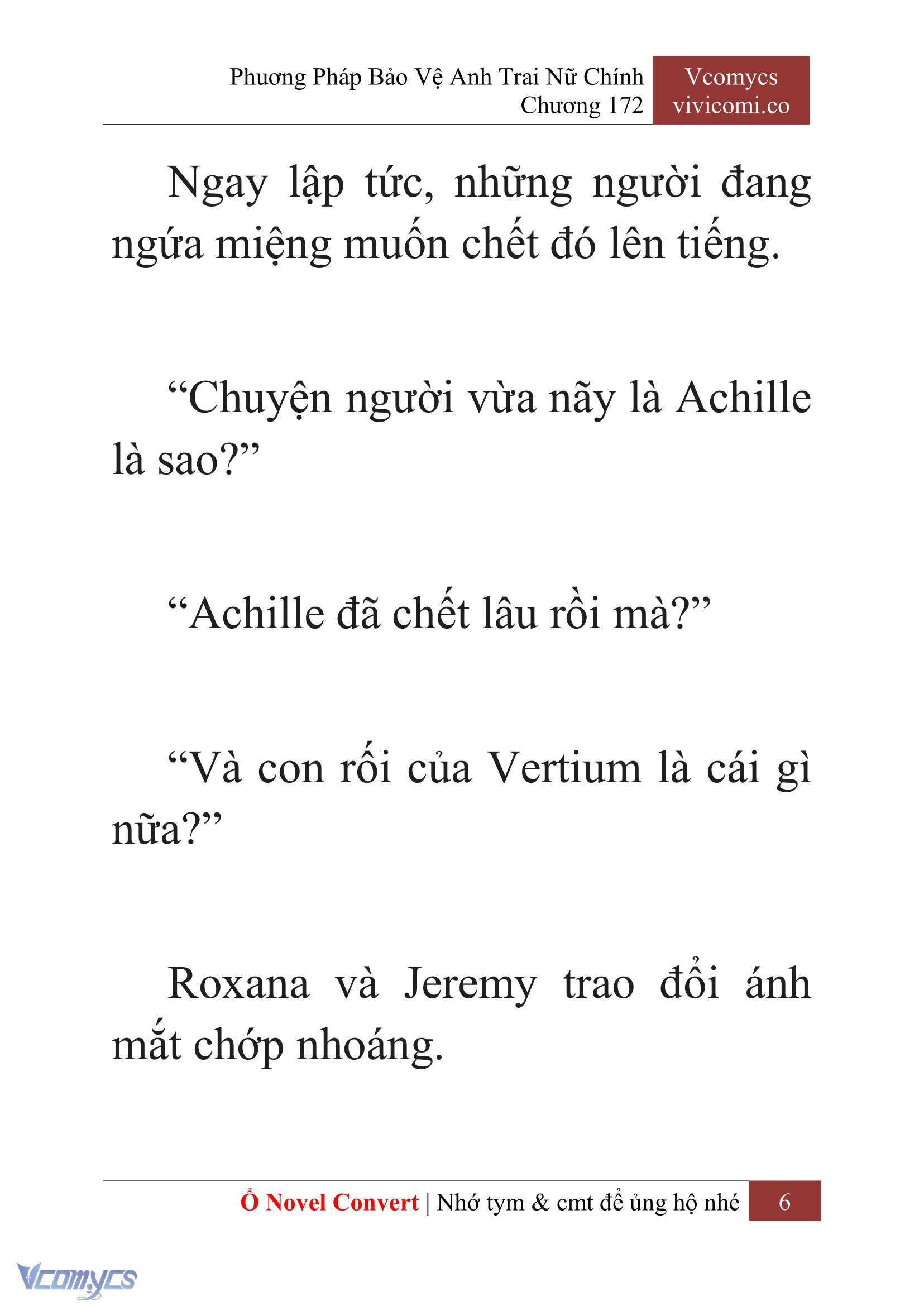 [Novel] Phương Pháp Bảo Vệ Anh Trai Nữ Chính Chap 172 - Trang 2