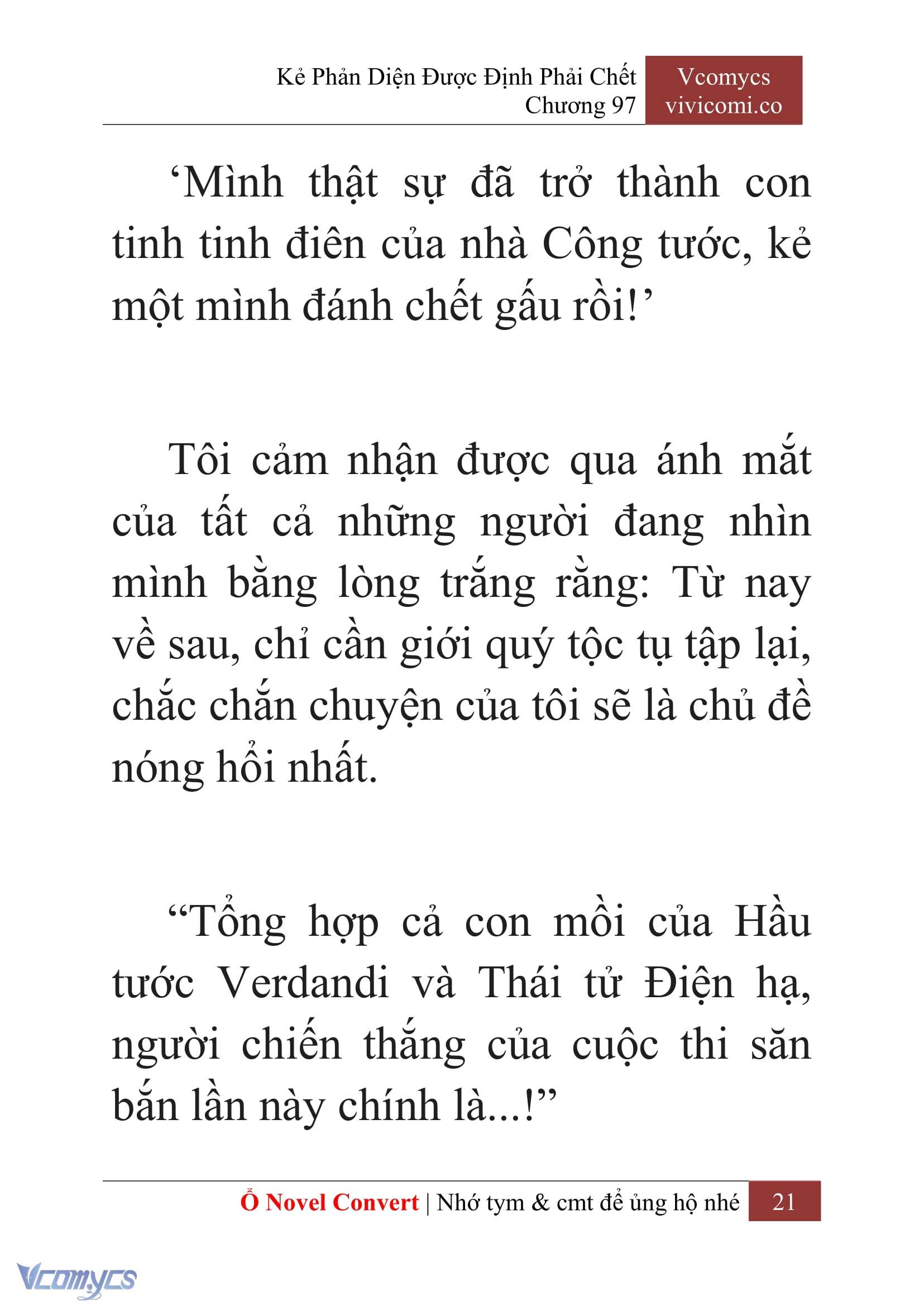 [Novel] Kẻ Phản Diện Được Định Phải Chết Chap 97 - Next Chap 98