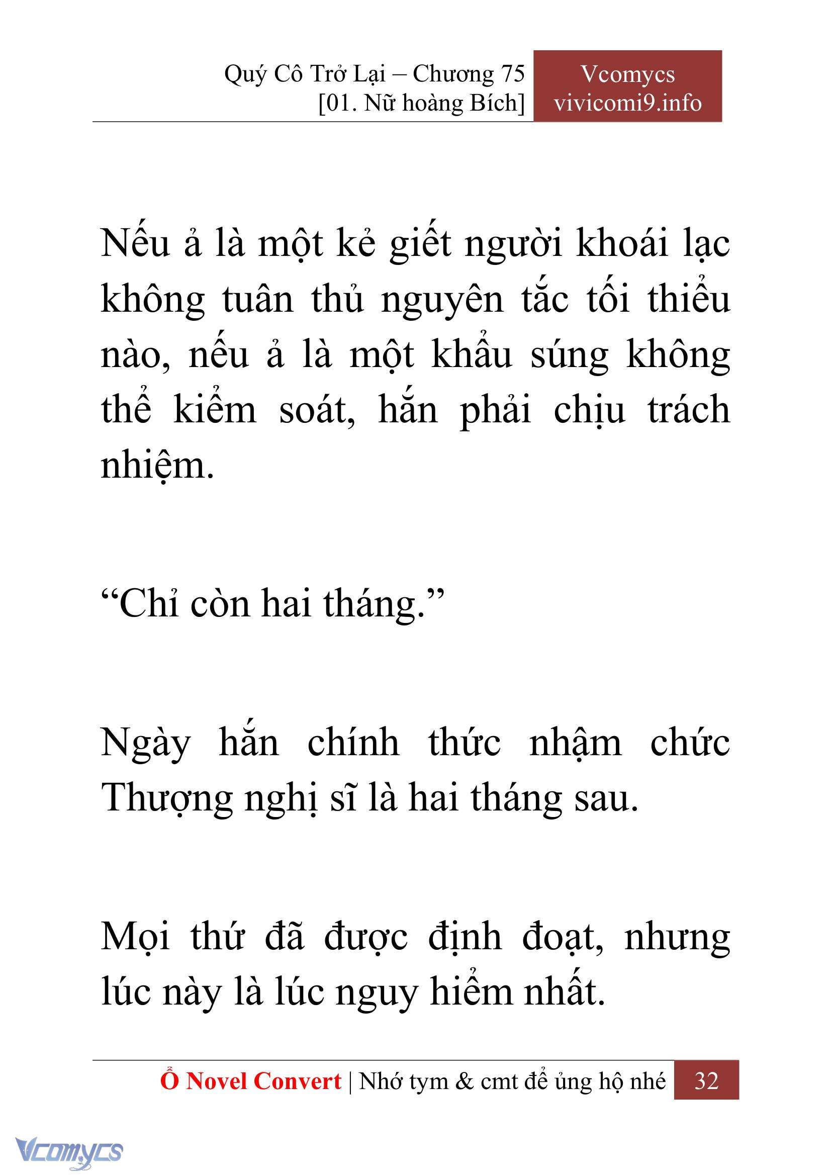 [Novel] Quý Cô Trở Lại Chap 75 - Trang 2