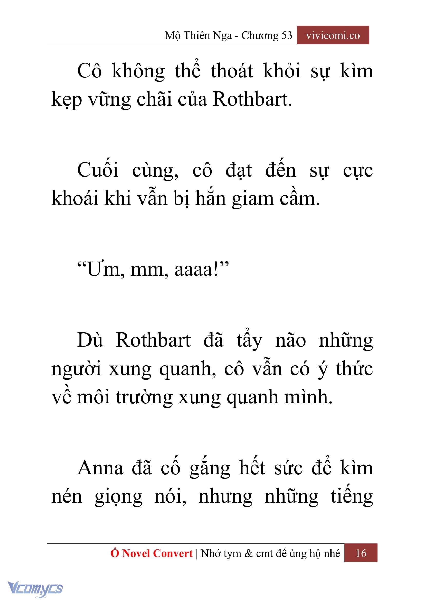 [Novel] Mộ Thiên Nga Chap 53 - Trang 2