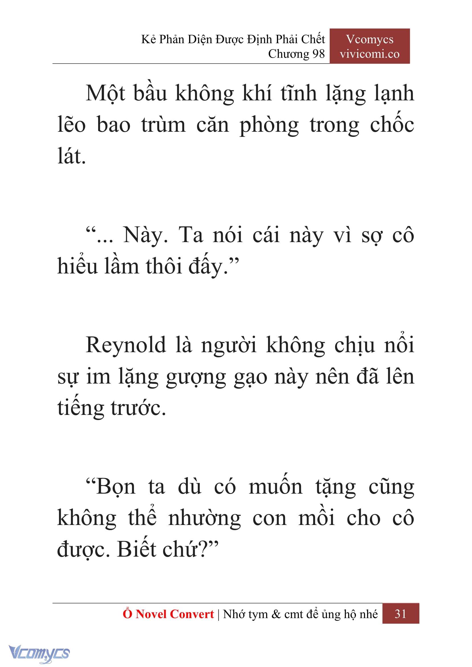 [Novel] Kẻ Phản Diện Được Định Phải Chết Chap 98 - Next Chap 99