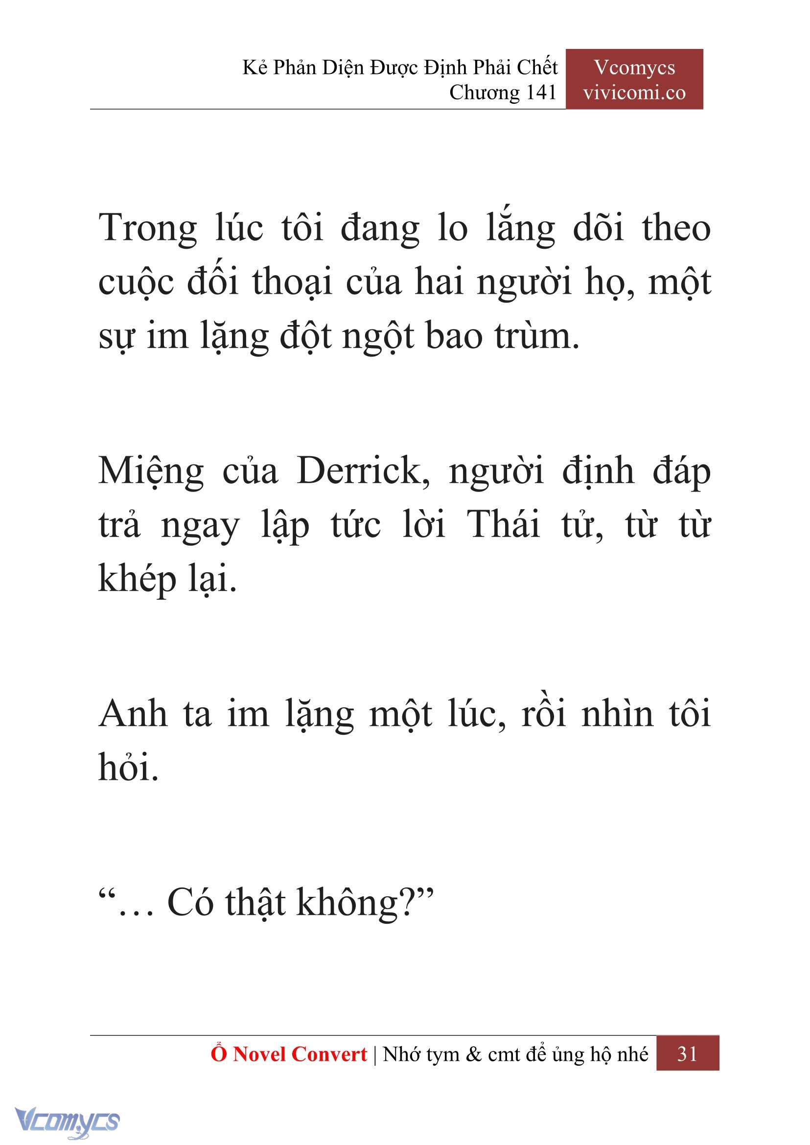 [Novel] Kẻ Phản Diện Được Định Phải Chết Chap 141 - Trang 2