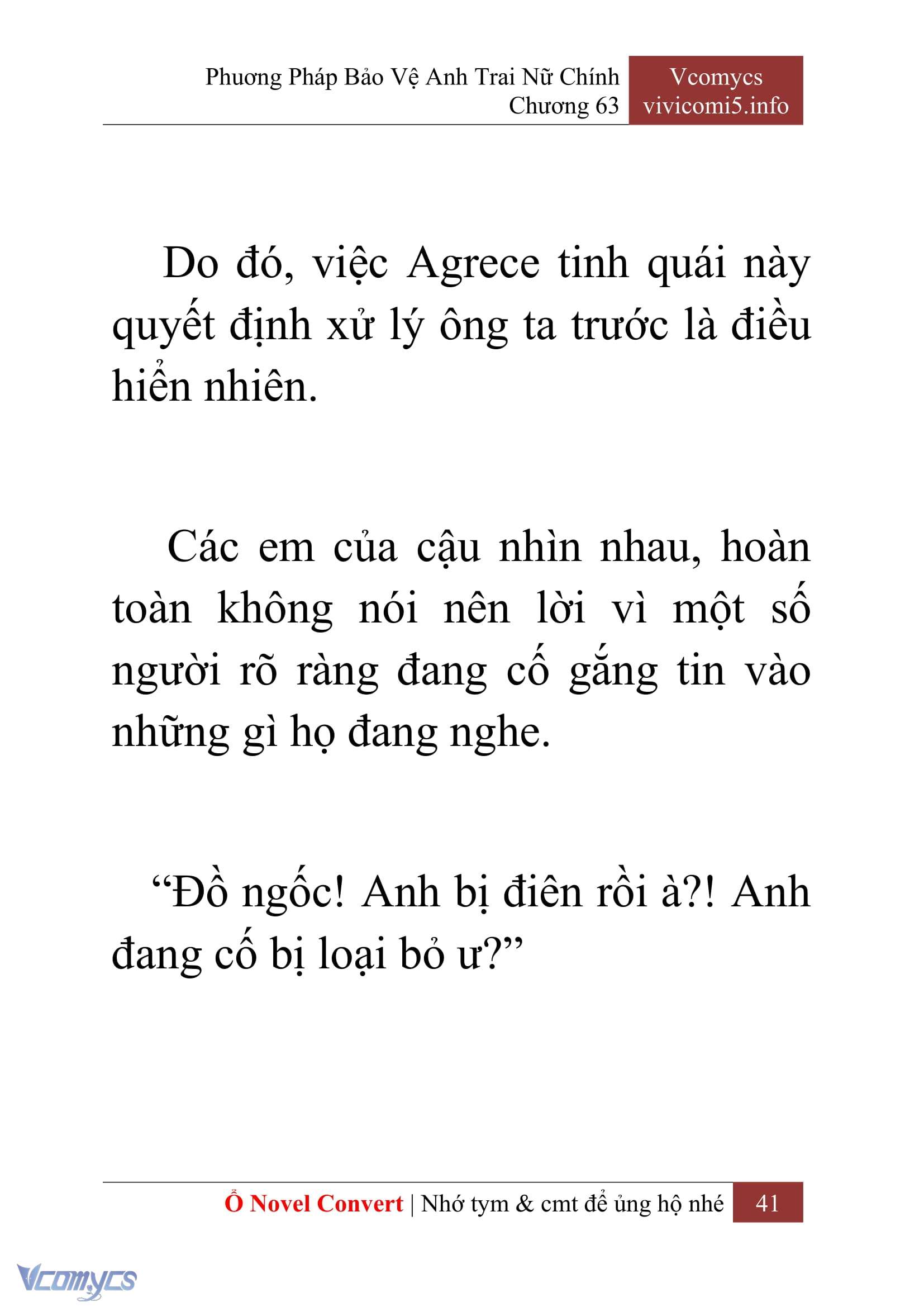 [Novel] Phương Pháp Bảo Vệ Anh Trai Nữ Chính Chap 63 - Next Chap 64