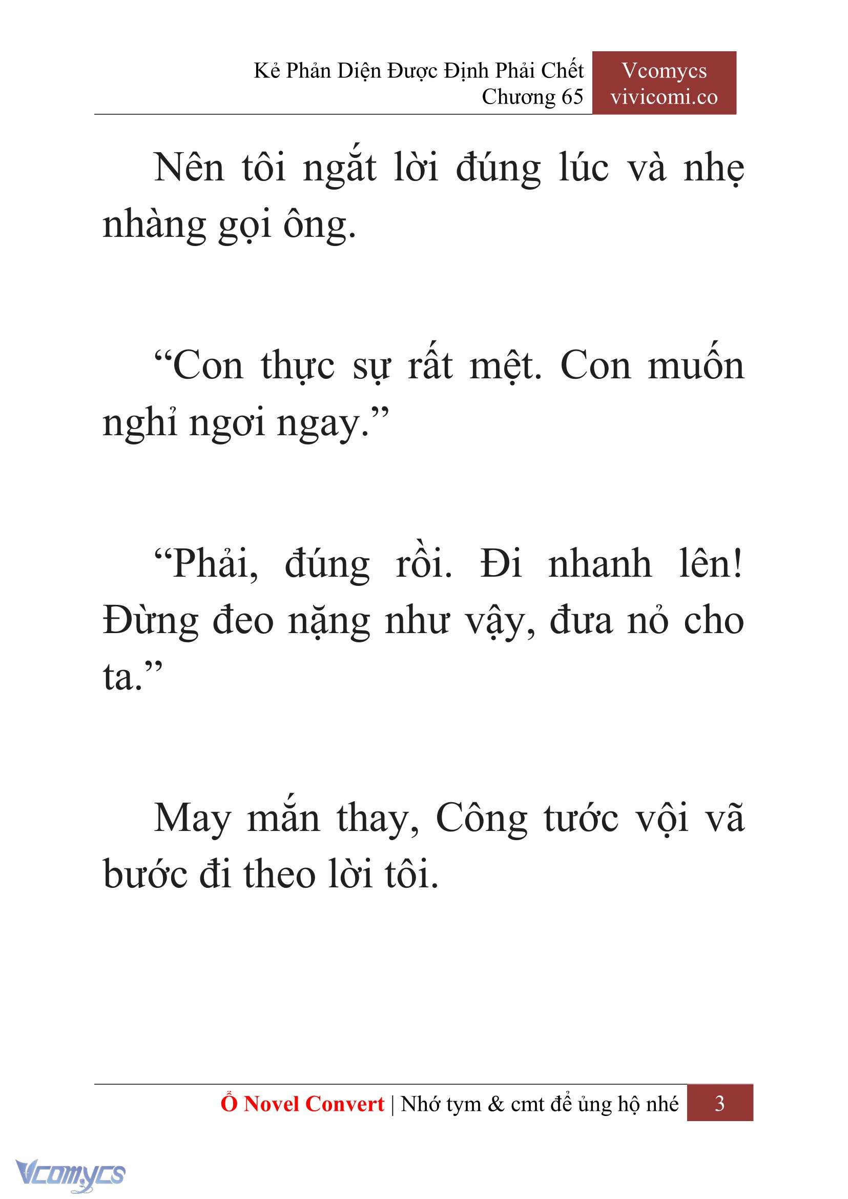 [Novel] Kẻ Phản Diện Được Định Phải Chết Chap 65 - Trang 2