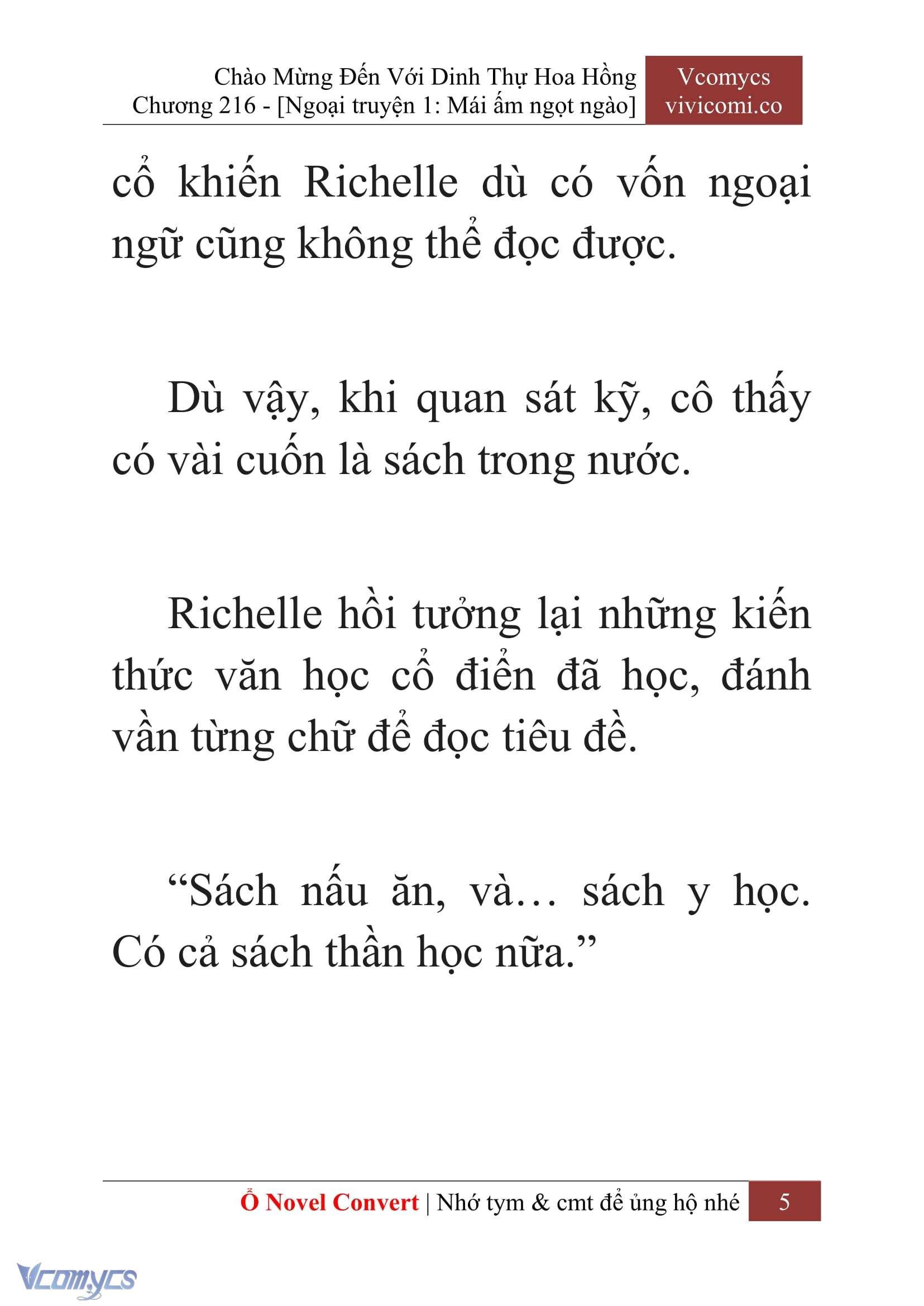 [Novel] Chào Mừng Đến Với Dinh Thự Hoa Hồng Chap 216 - Trang 2