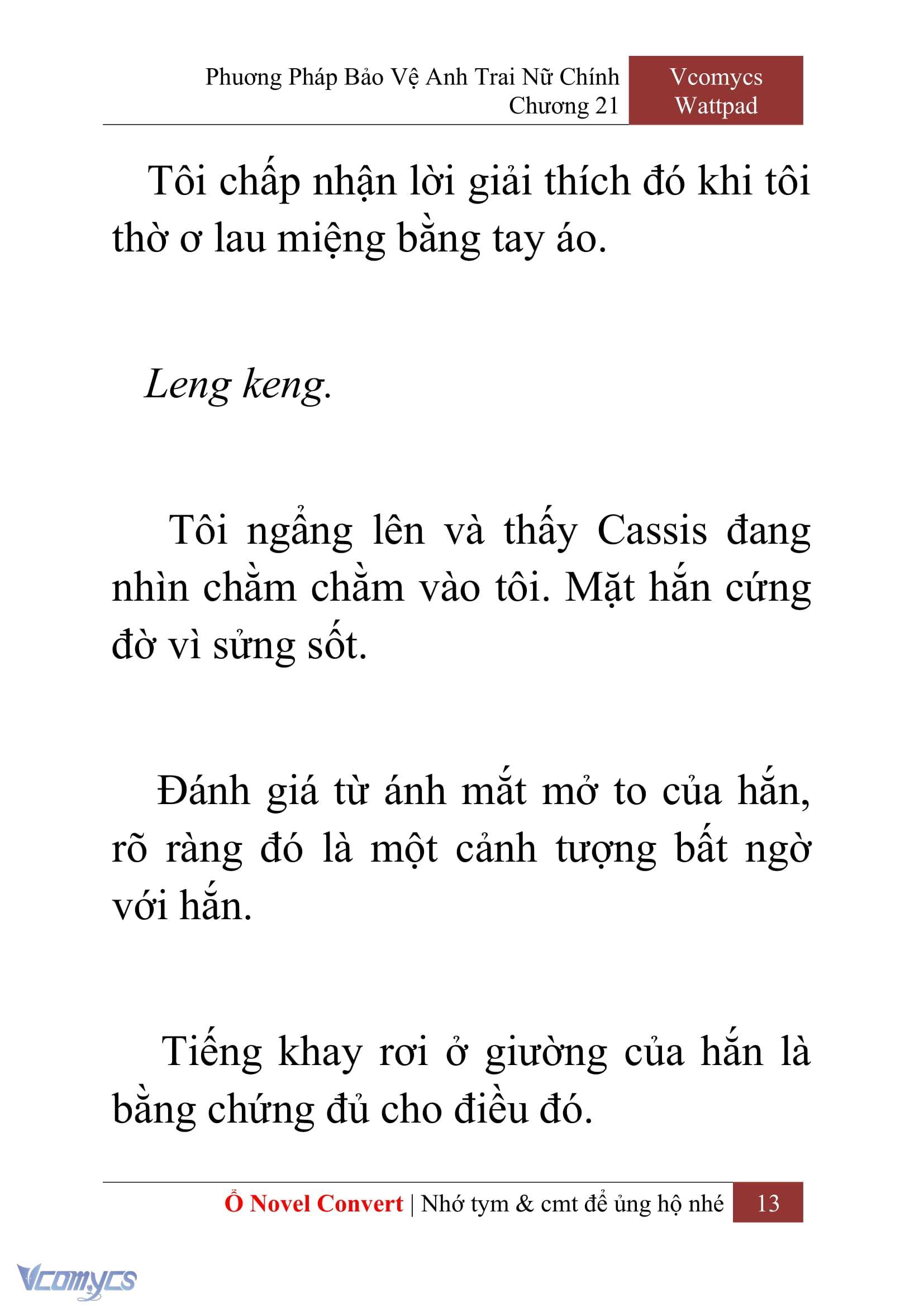 [Novel] Phương Pháp Bảo Vệ Anh Trai Nữ Chính Chap 21 - Trang 2