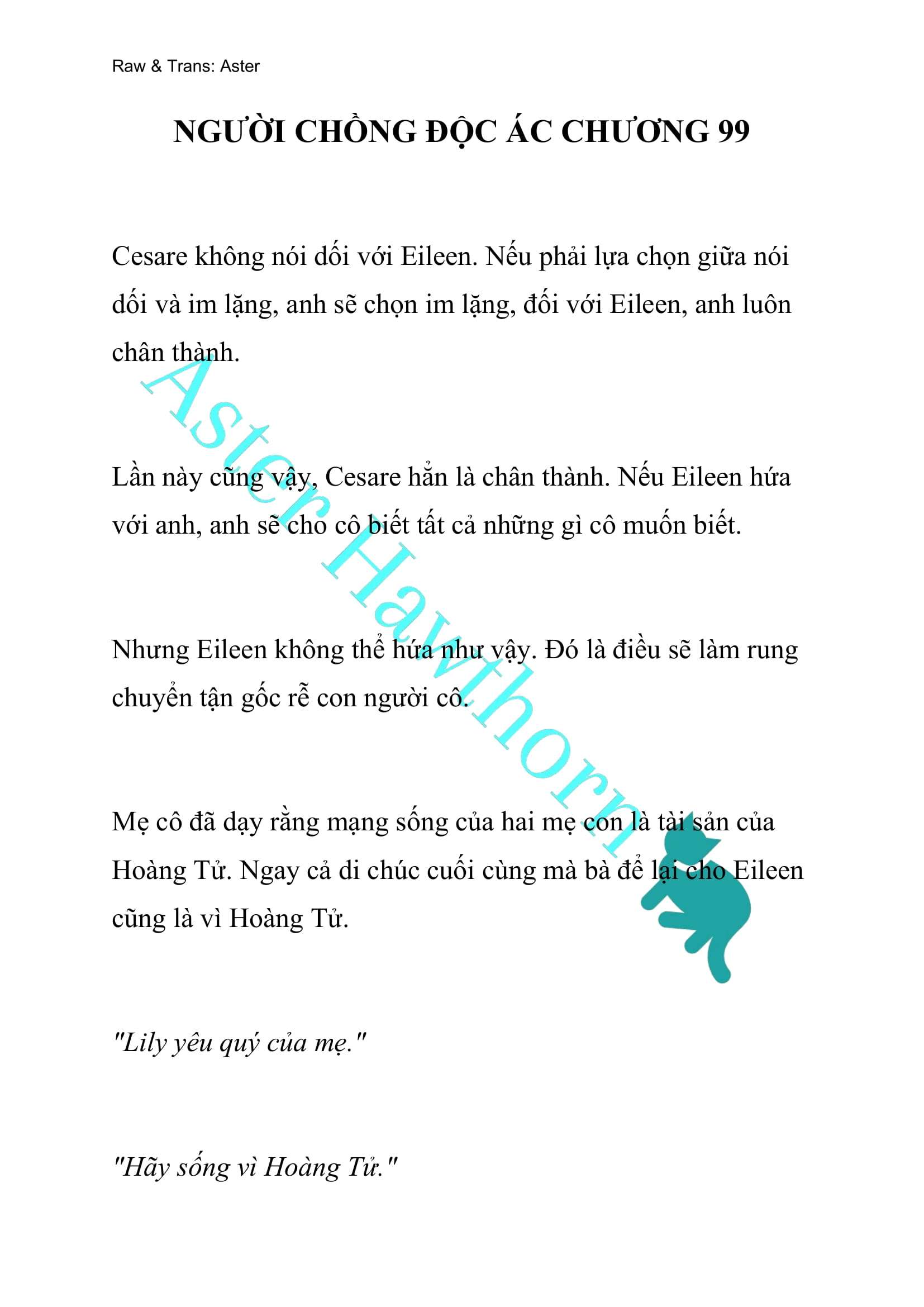 [NOVEL] Người Chồng Độc Ác Chap 99 - Trang 2