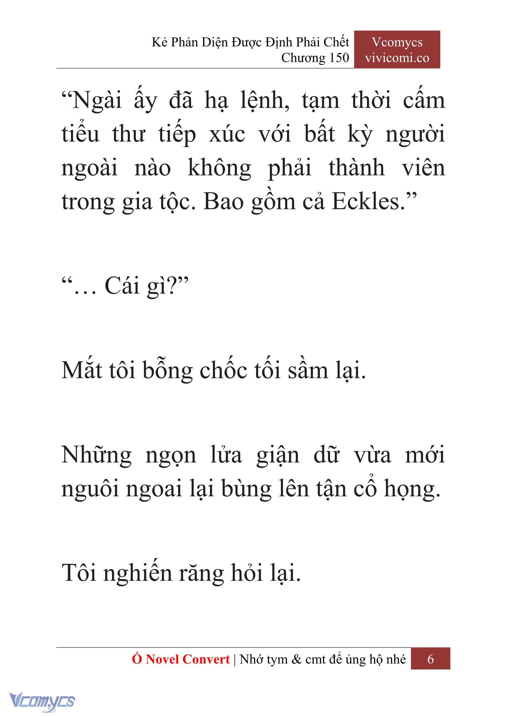 [Novel] Kẻ Phản Diện Được Định Phải Chết Chap 150 - Trang 2