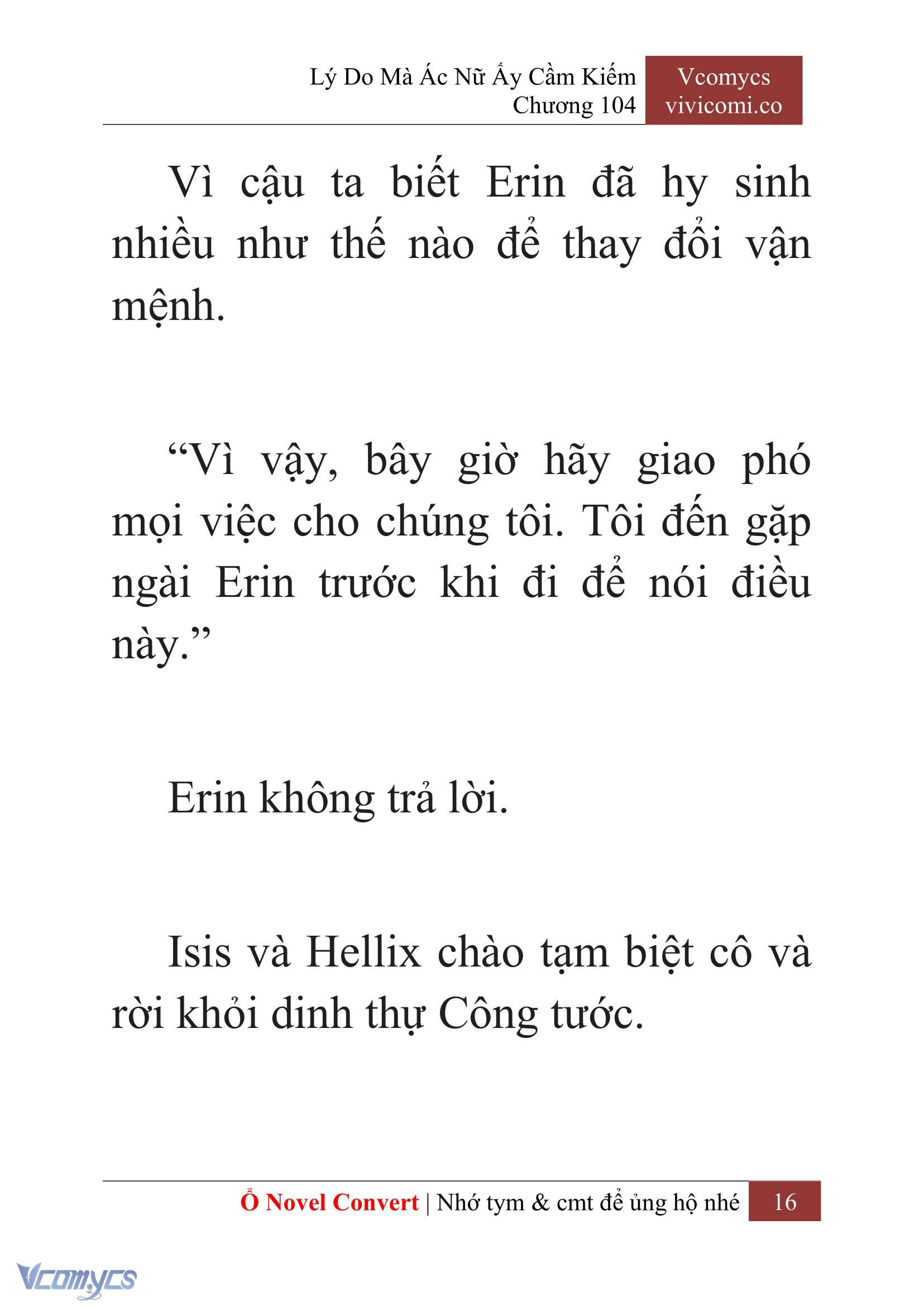 [Novel] Lý Do Mà Ác Nữ Ấy Cầm Kiếm Chap 104 - Trang 2