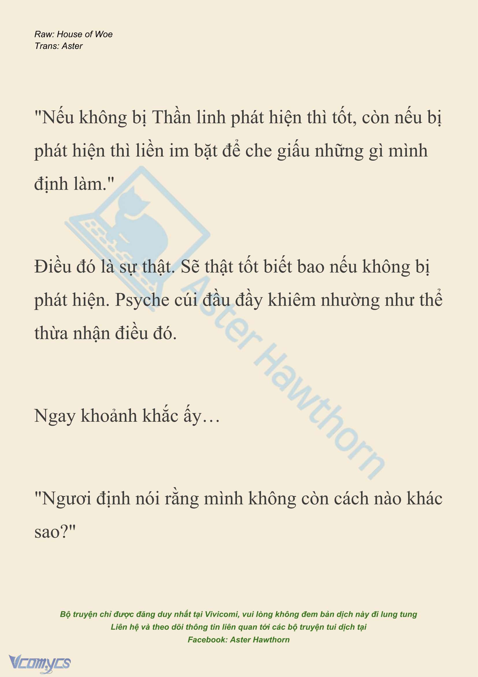 [NOVEL] Dành Cho Các Nữ Thần: Dành cho Psyche Chap 41 - Trang 2