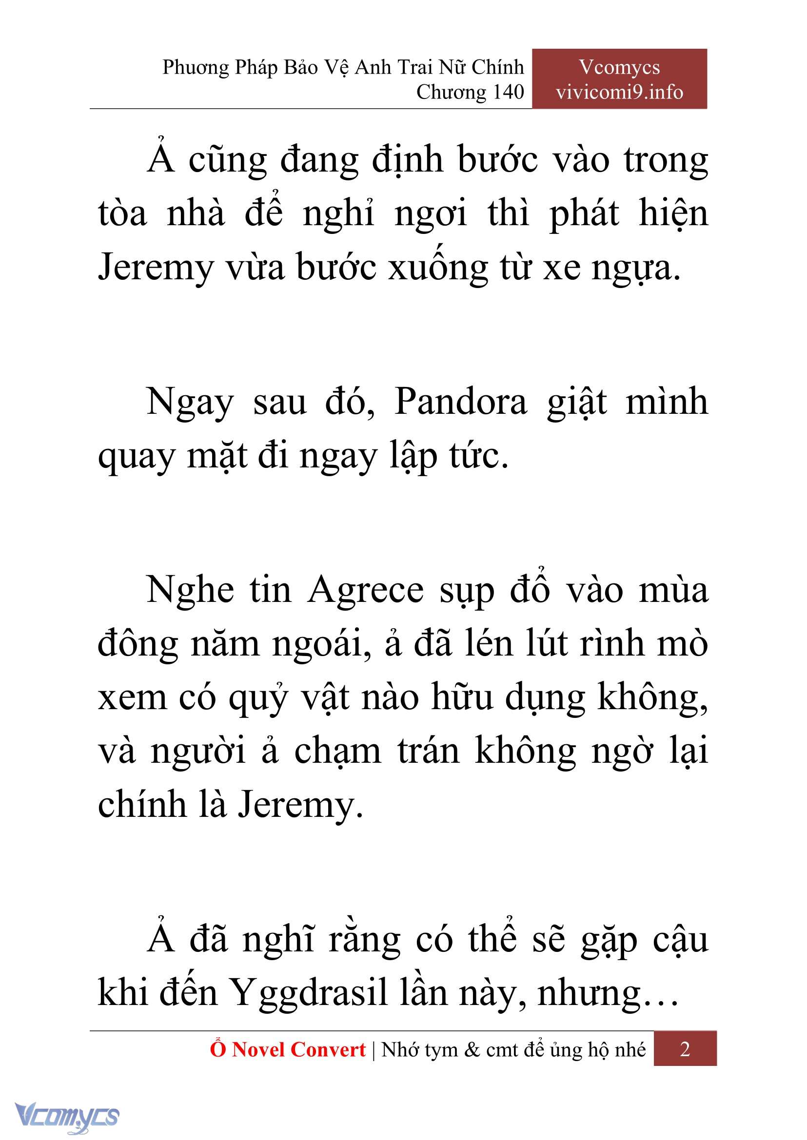 [Novel] Phương Pháp Bảo Vệ Anh Trai Nữ Chính Chap 140 - Trang 2