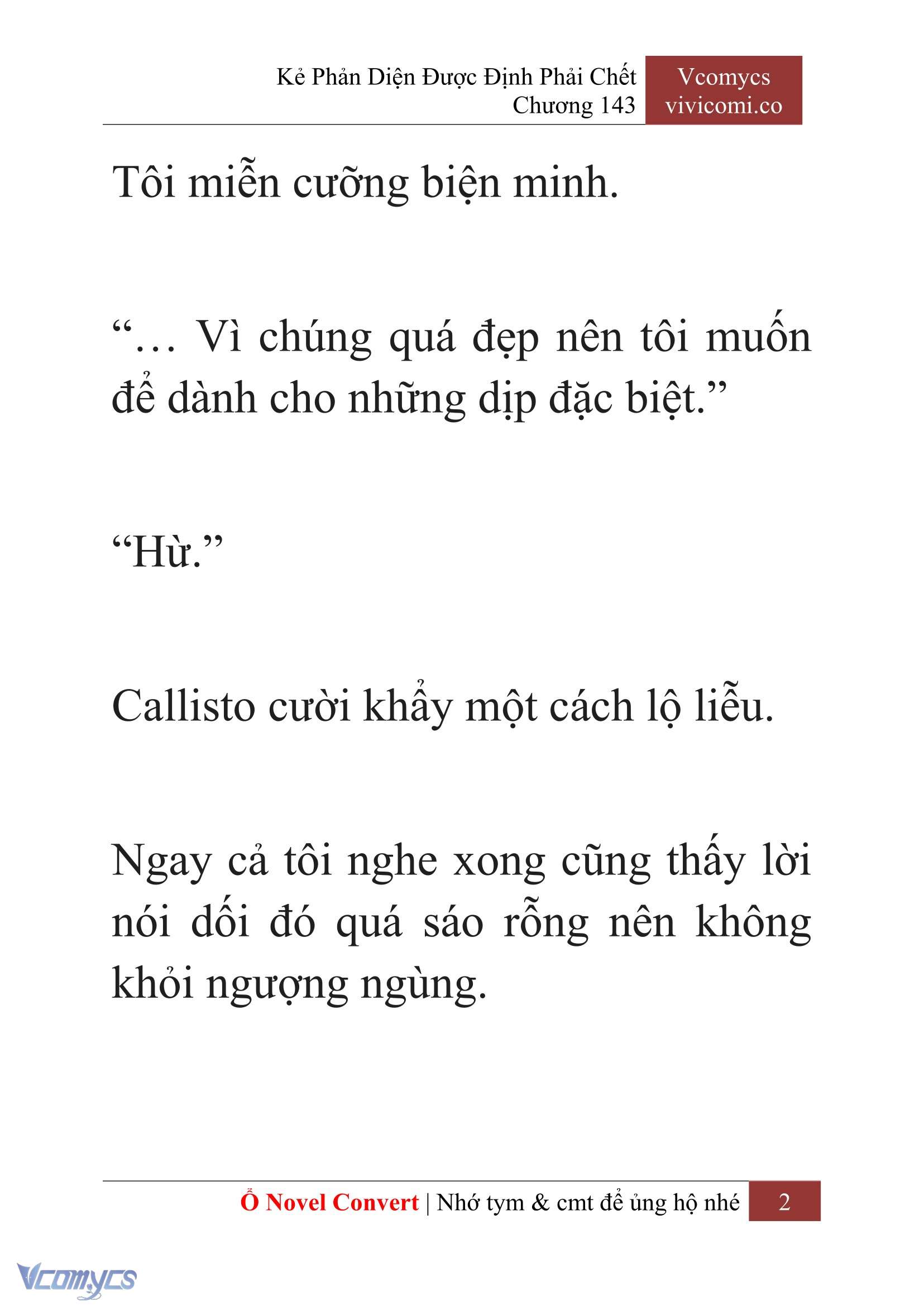 [Novel] Kẻ Phản Diện Được Định Phải Chết Chap 143 - Next Chap 144