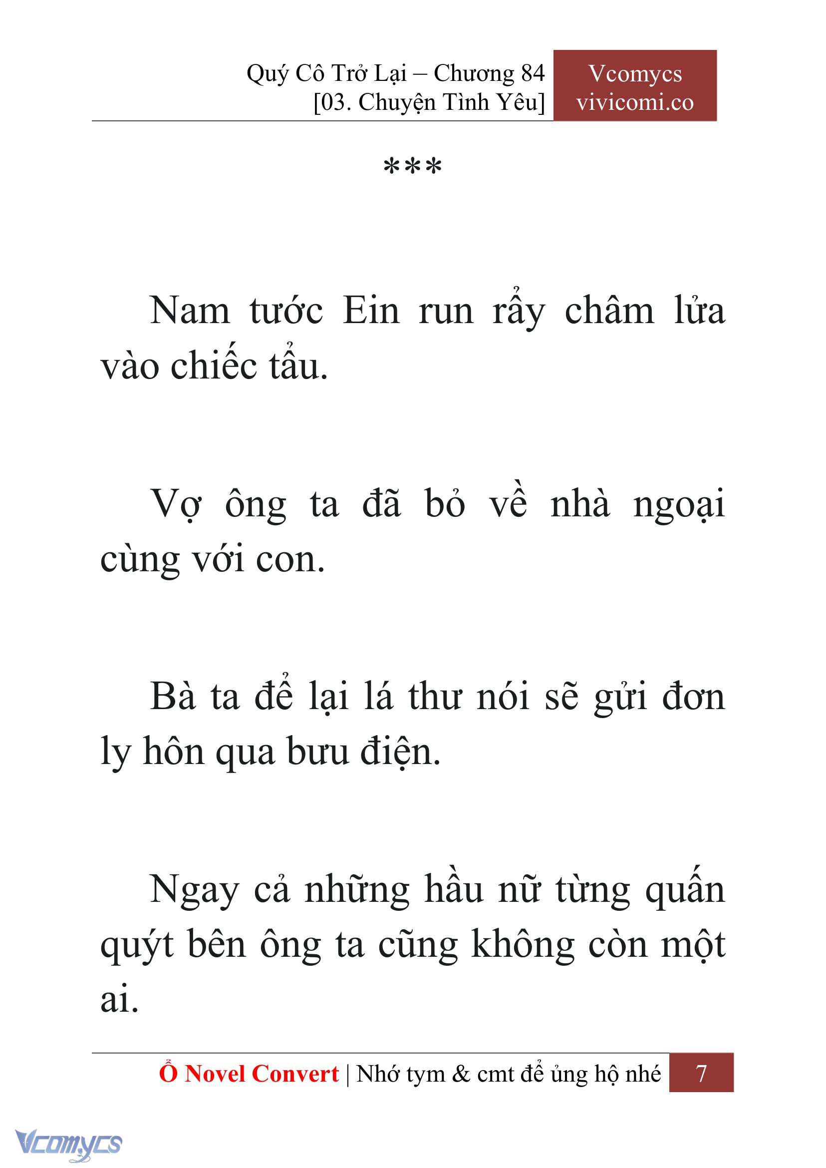 [Novel] Quý Cô Trở Lại Chap 84 - Trang 2
